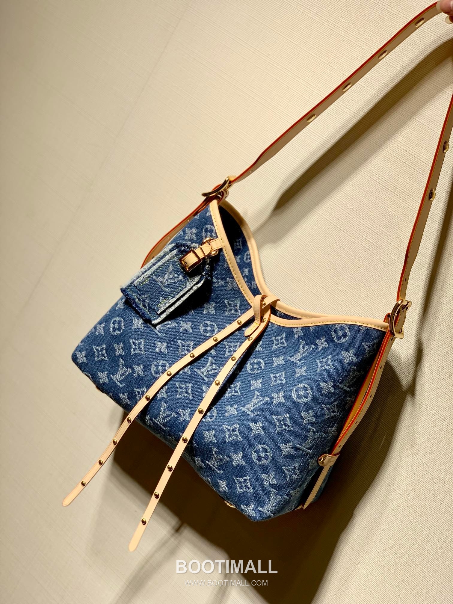 Louis Vuitton Carryall MM M46855 Monogram Denim Canvas Shoulder Bag 루이비통 캐리올 MM 모노그램 데님 캔버스 숄더백 29cm 1
