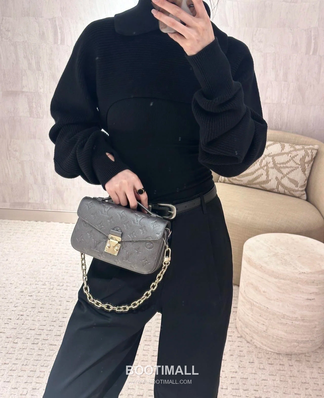 Louis Vuitton Pochette Métis East West M11998 Monogram Empreinte Leather Shoulder Bag 루이비통 포쉐트 메티스 이스트 웨스트 모노그램 앙프렝뜨 가죽 숄더백 21.5cm 8