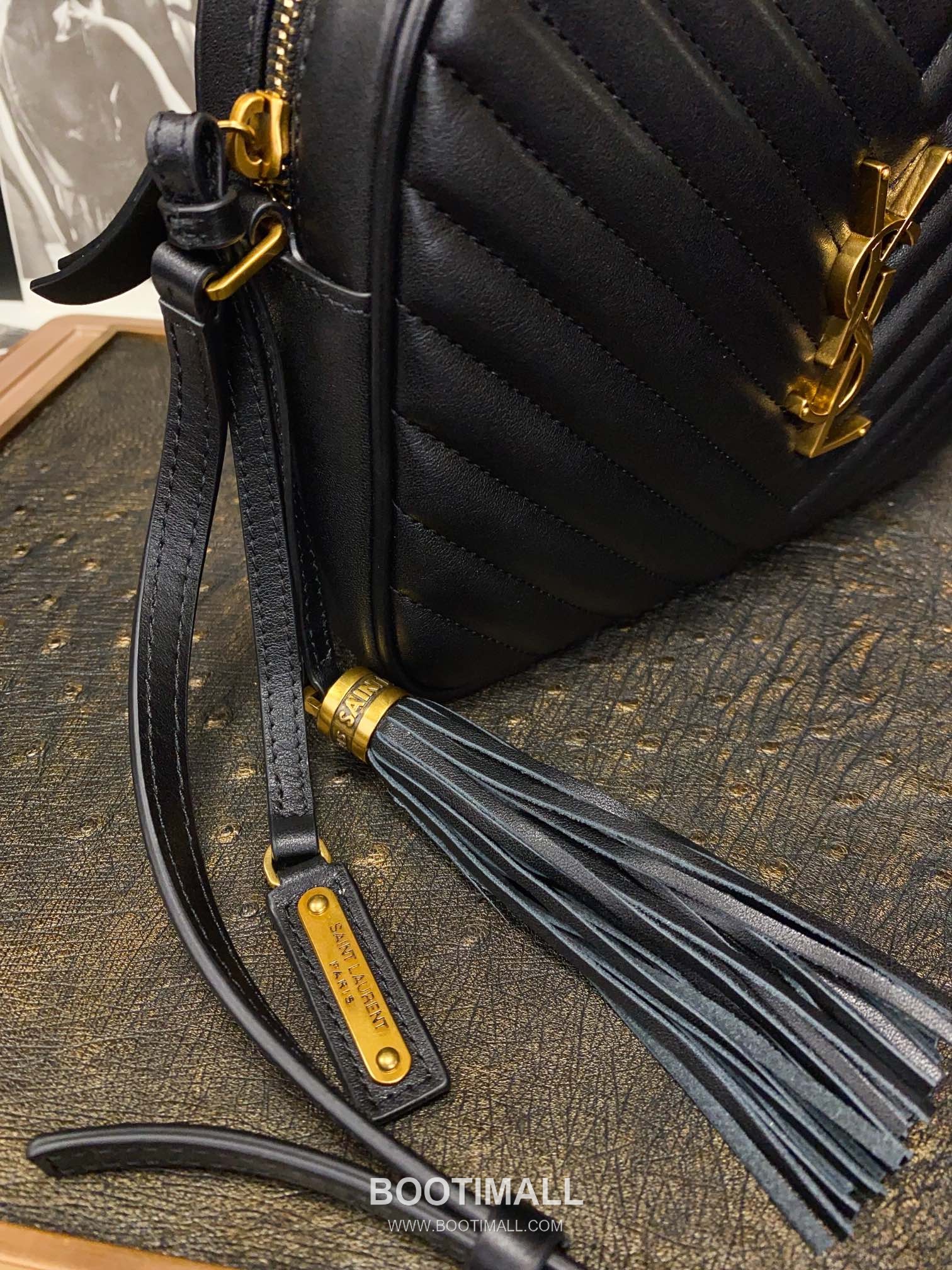 Saint Laurent Lou Camera Bag Calfskin Leather Shoulder Bag 생로랑 루 카메라백 카프스킨 가죽 숄더백 23cm 16