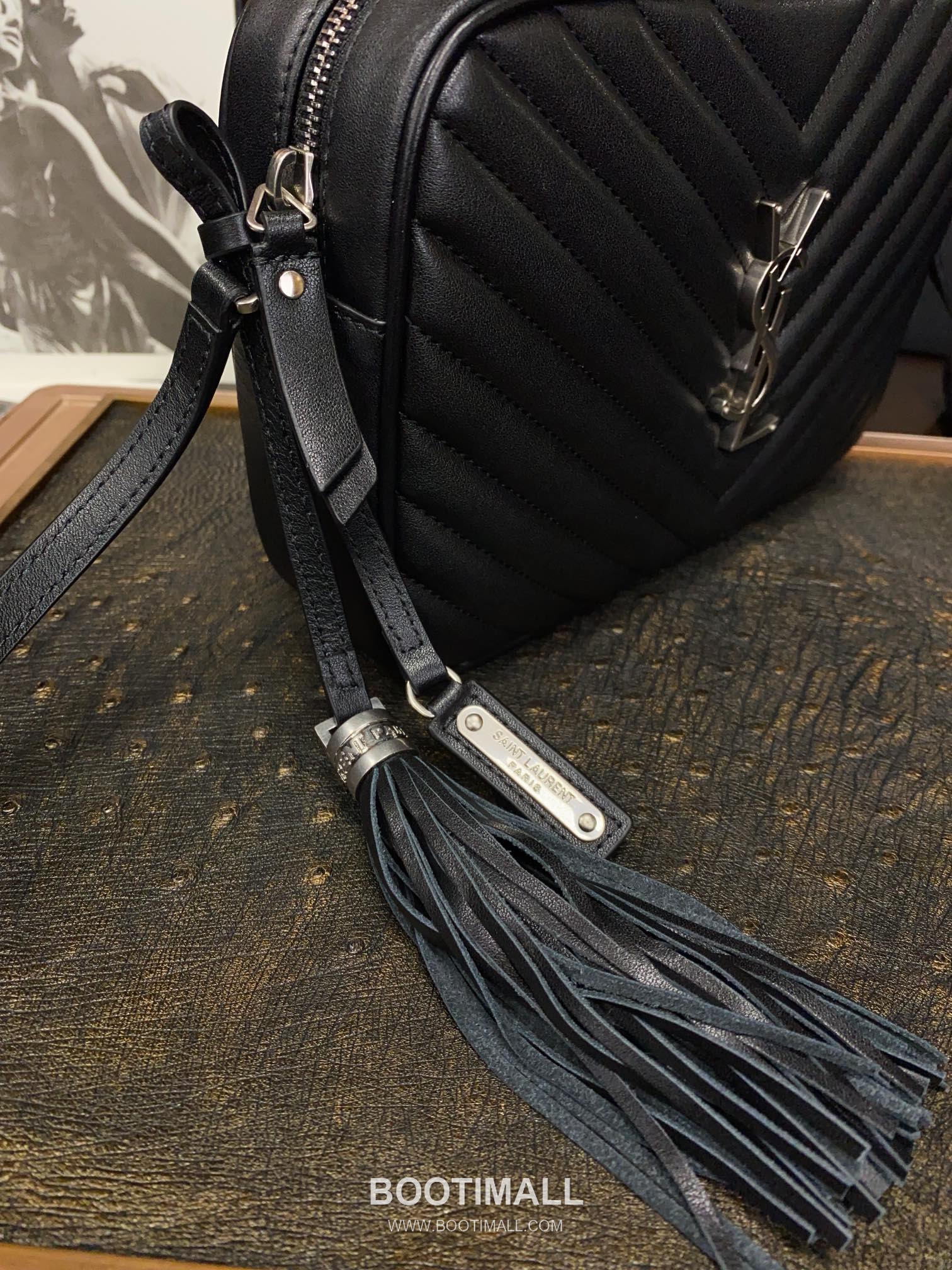 Saint Laurent Lou Camera Bag Calfskin Leather Shoulder Bag 생로랑 루 카메라백 카프스킨 가죽 숄더백 23cm 6