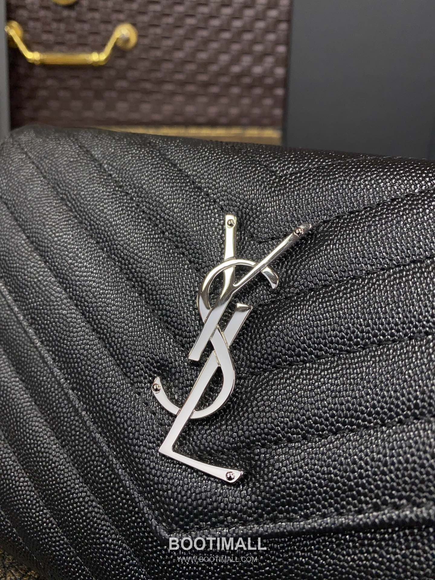 Saint Laurent Chain Wallet 377828 Calfskin Leather Quilted Wallet 생로랑 체인 월렛 카프스킨 가죽 퀼팅 지갑 22.5cm 5