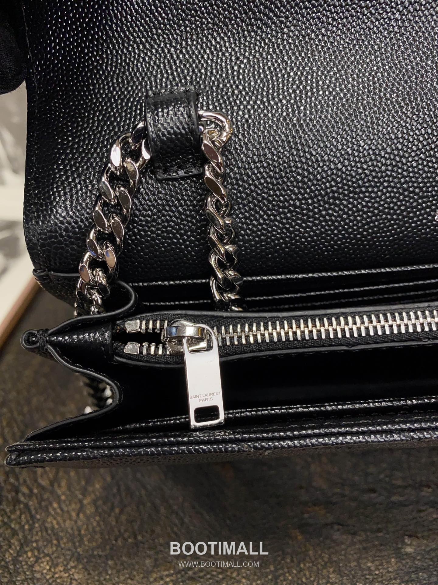 Saint Laurent Chain Wallet 377828 Calfskin Leather Quilted Wallet 생로랑 체인 월렛 카프스킨 가죽 퀼팅 지갑 22.5cm 8