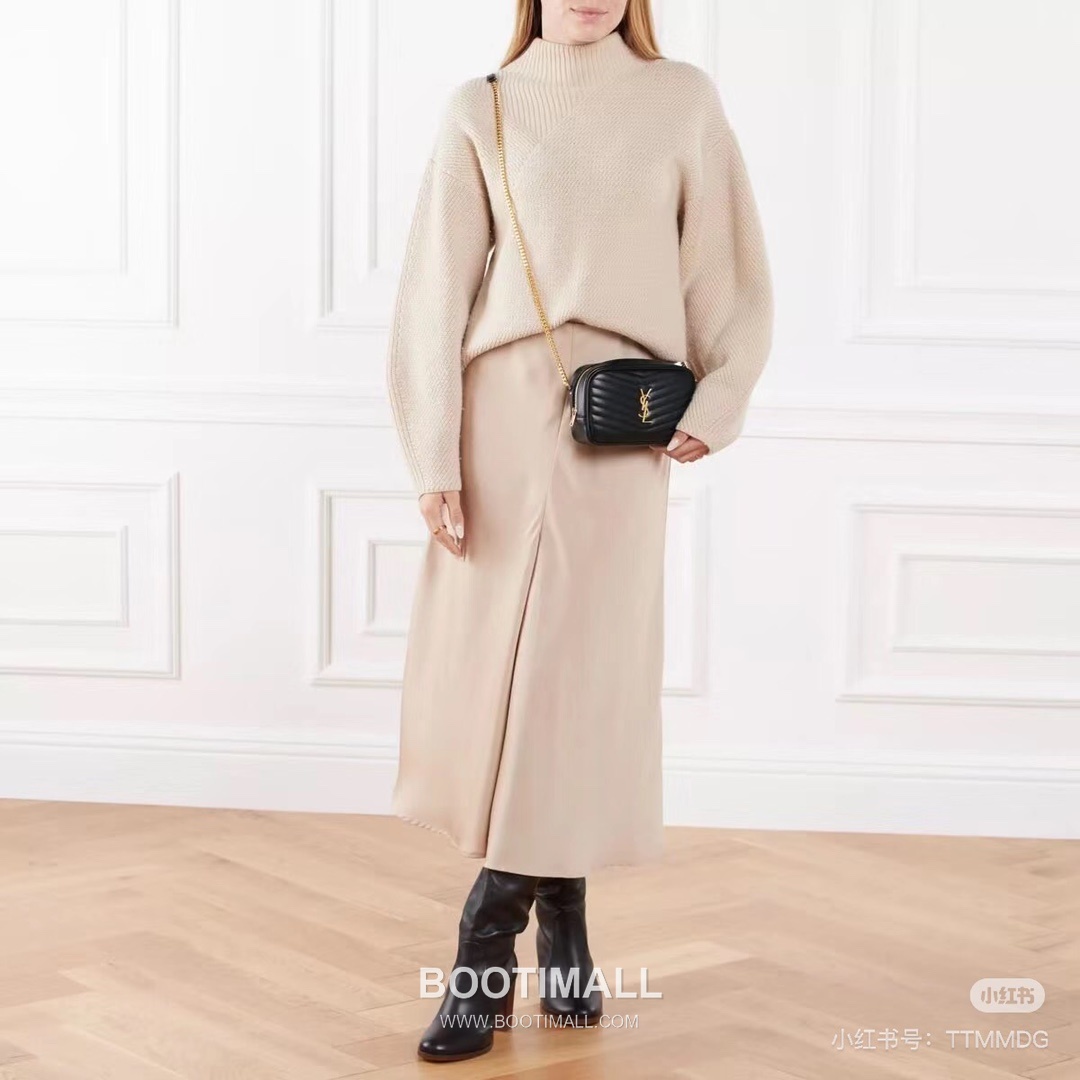 Saint Laurent Lou Camera Bag 612579 Calfskin Leather Shoulder Bag 생로랑 루 카메라백 카프스킨 가죽 숄더백 19cm 5