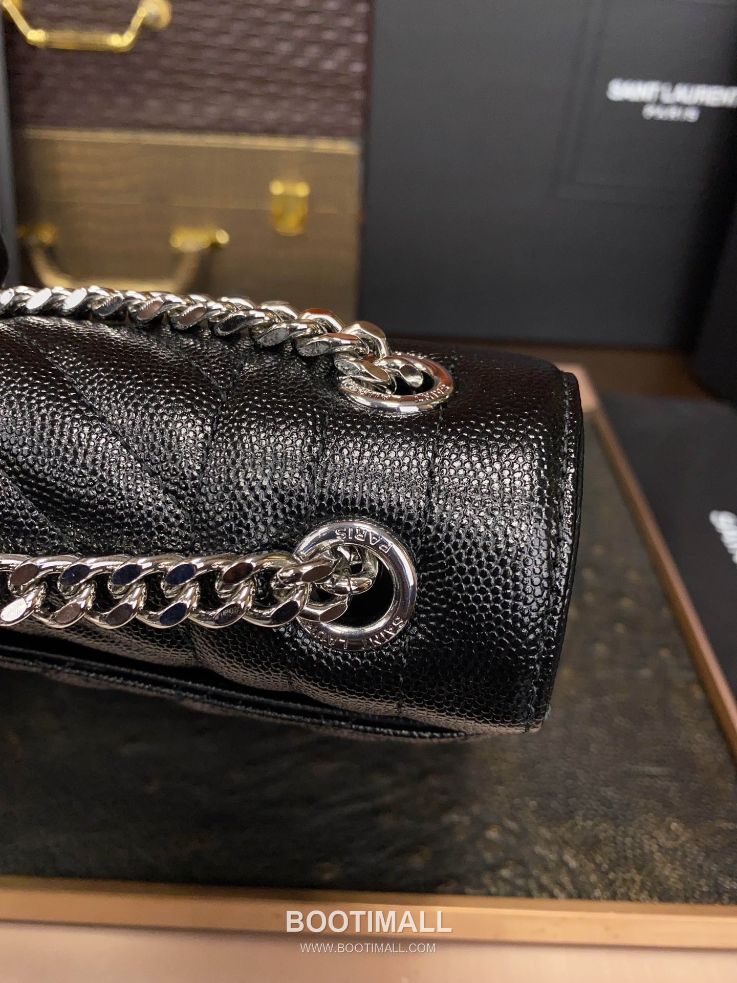 Saint Laurent Envelope Large 487198 Grained Calfskin Quilted Chain Bag 생로랑 엔벨로프 라지 그레인 카프스킨 퀼팅 체인백 31cm 6