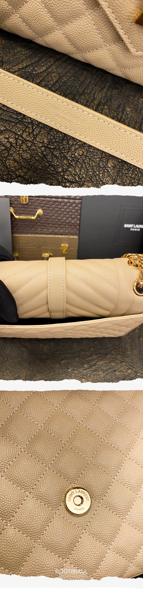 Saint Laurent Envelope Medium 487206 Grained Calfskin Quilted Chain Bag 생로랑 엔벨로프 미디움 그레인 카프스킨 퀼팅 체인백 24cm 7