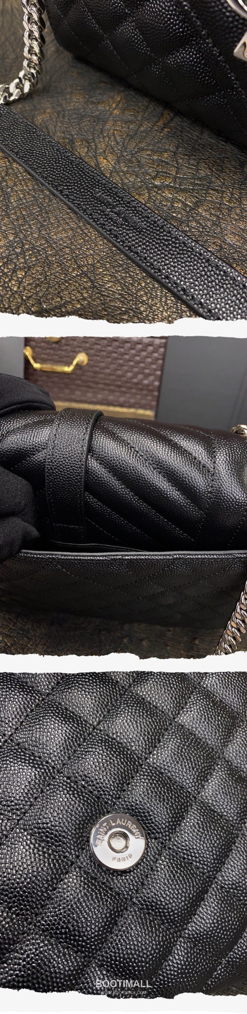 Saint Laurent Envelope Medium 487206 Grained Calfskin Quilted Chain Bag 생로랑 엔벨로프 미디움 그레인 카프스킨 퀼팅 체인백 24cm 7