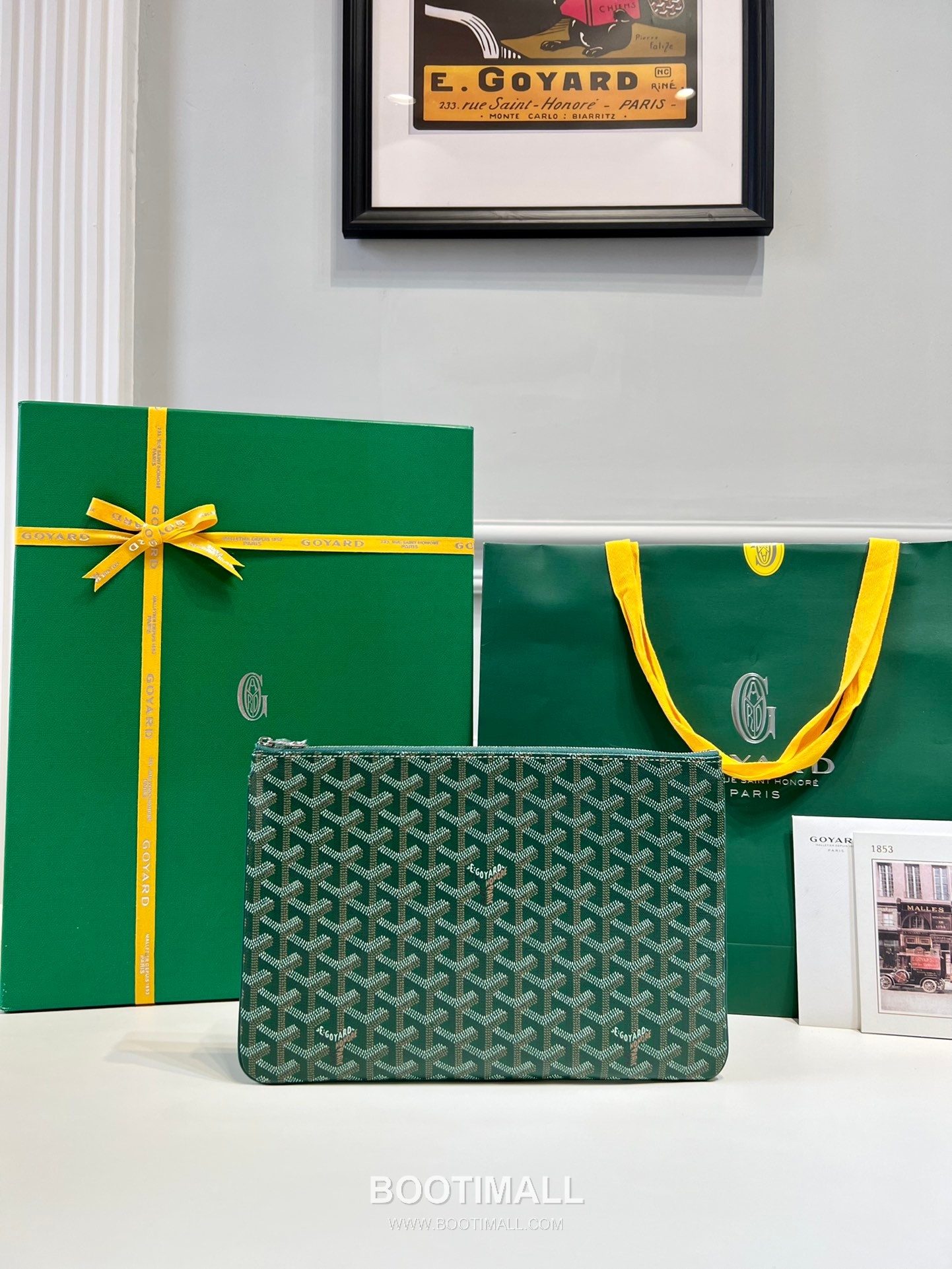 Goyard Goyardine Canvas Zip Clutch Pouch 8012 고야드 고야딘 캔버스 지퍼 클러치 파우치 30cm 1