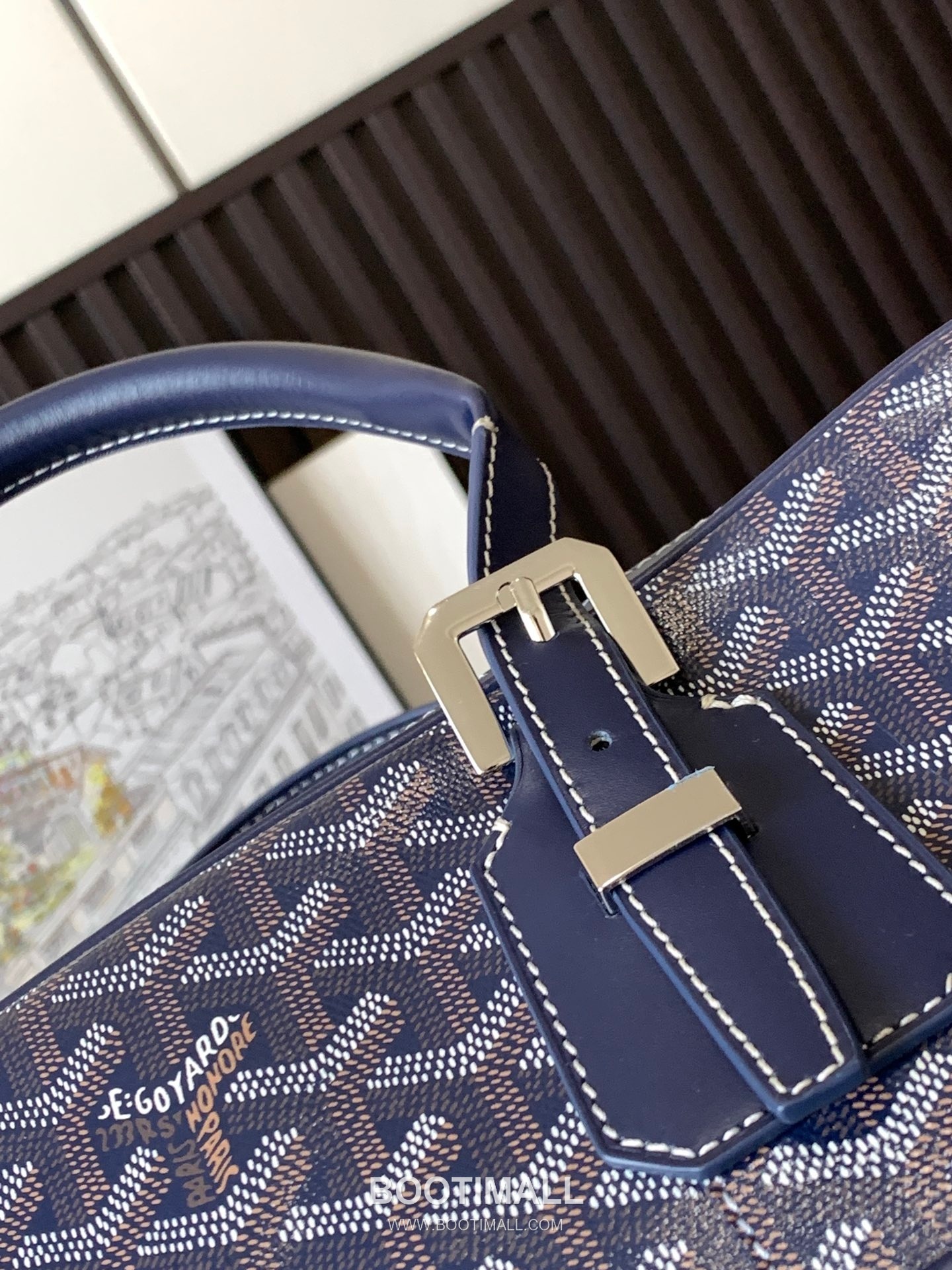 Goyard Ambassade Goyardine Canvas Briefcase 8070 고야드 앙바사드 고야딘 캔버스 브리프케이스 35cm 5