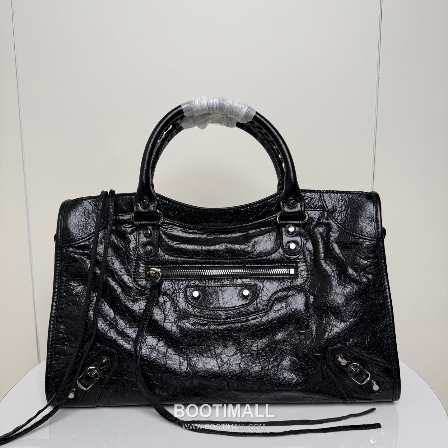 Balenciaga Le City Cracked Lambskin Large Motorcycle Bag B0098 발렌시아가 르 시티 크랙 램스킨 라지 모터사이클 숄더백 38cm 1