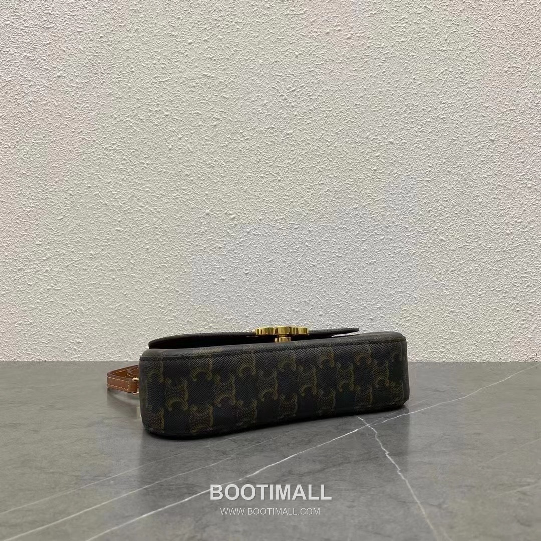 Celine Teen Lola Triomphe Leather Flap Shoulder Bag 119533 셀린느 틴 롤라 트리옴프 레더 플랩 숄더백 22.5cm 4