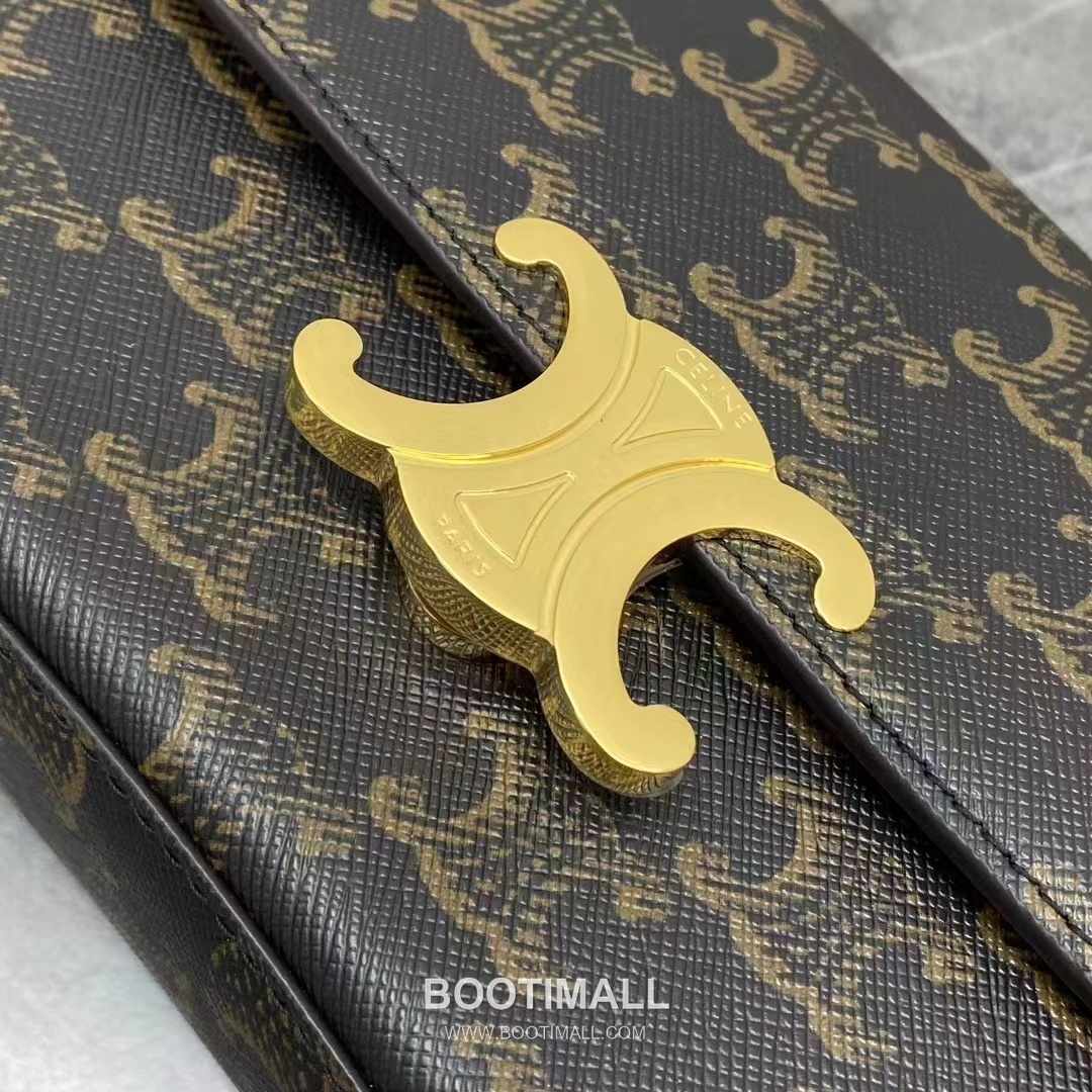 Celine Teen Lola Triomphe Leather Flap Shoulder Bag 119533 셀린느 틴 롤라 트리옴프 레더 플랩 숄더백 22.5cm 5