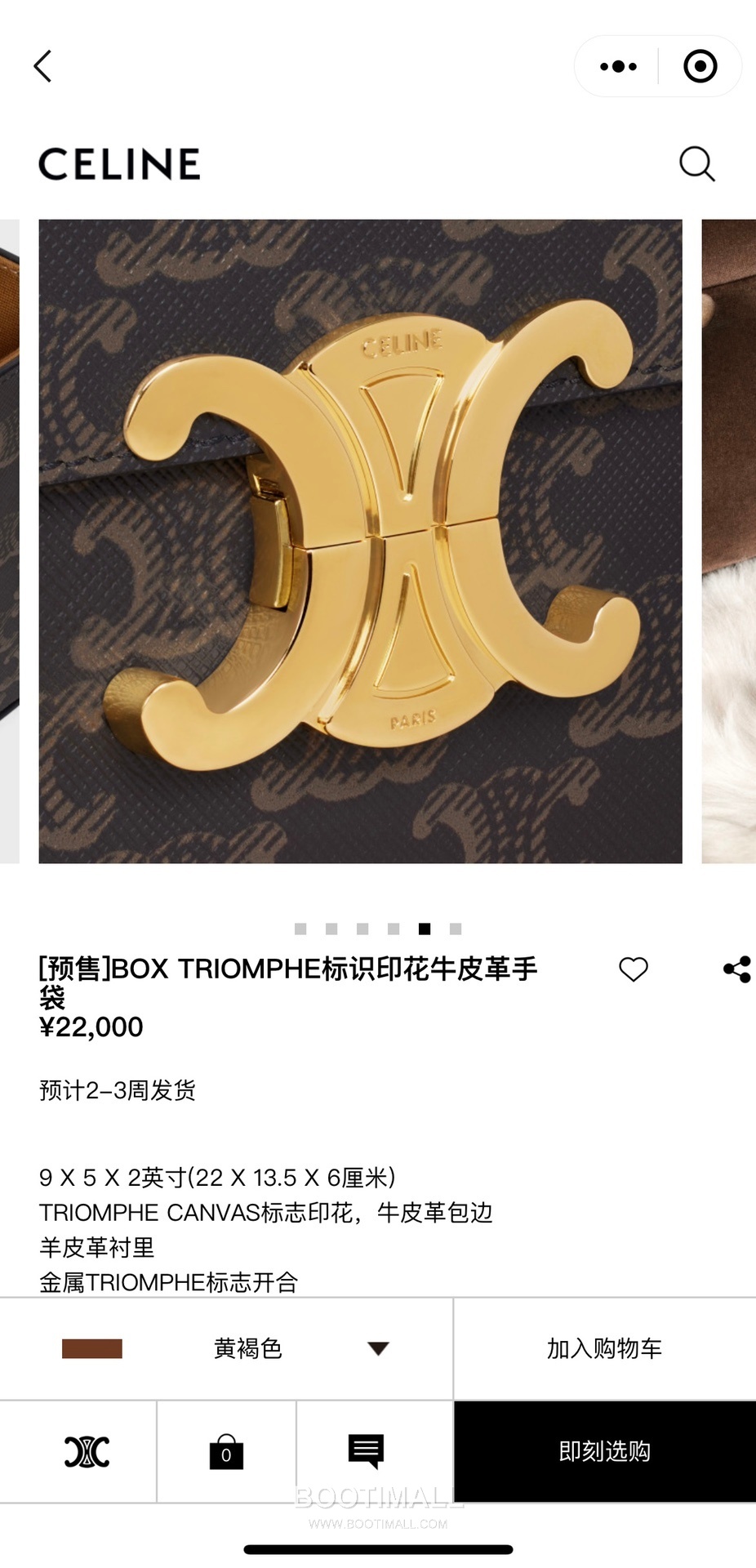 Celine Box Triomphe Canvas Leather Flap Shoulder Bag 199992 셀린느 박스 트리옴프 캔버스 레더 플랩 숄더백 22cm 10