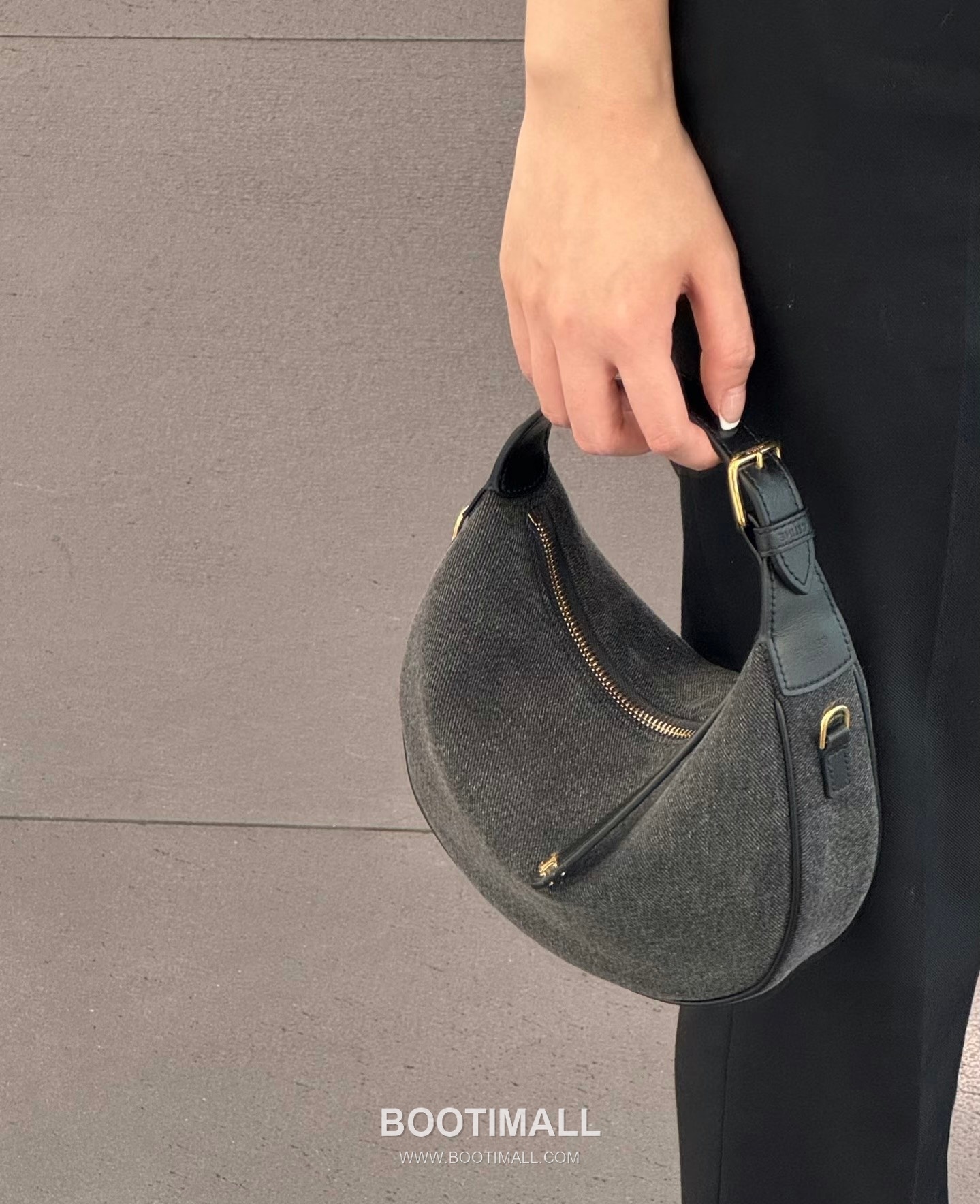 Celine Teen Lulu Denim Calfskin Leather Top Handle Shoulder Bag 120723 셀린느 틴 룰루 데님 카프스킨 탑핸들 숄더 크로스백 24cm 4