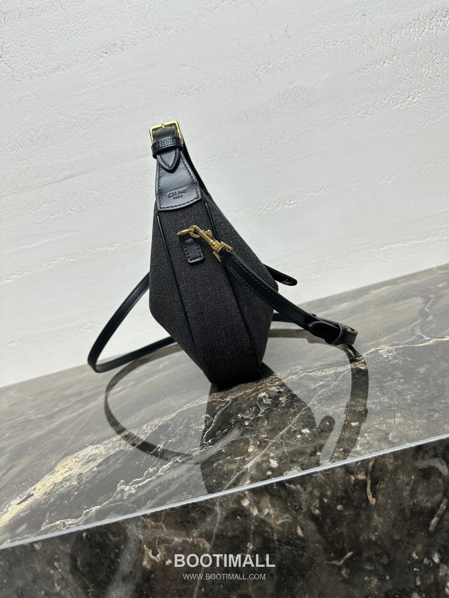 Celine Teen Lulu Denim Calfskin Leather Top Handle Shoulder Bag 120723 셀린느 틴 룰루 데님 카프스킨 탑핸들 숄더 크로스백 24cm 10