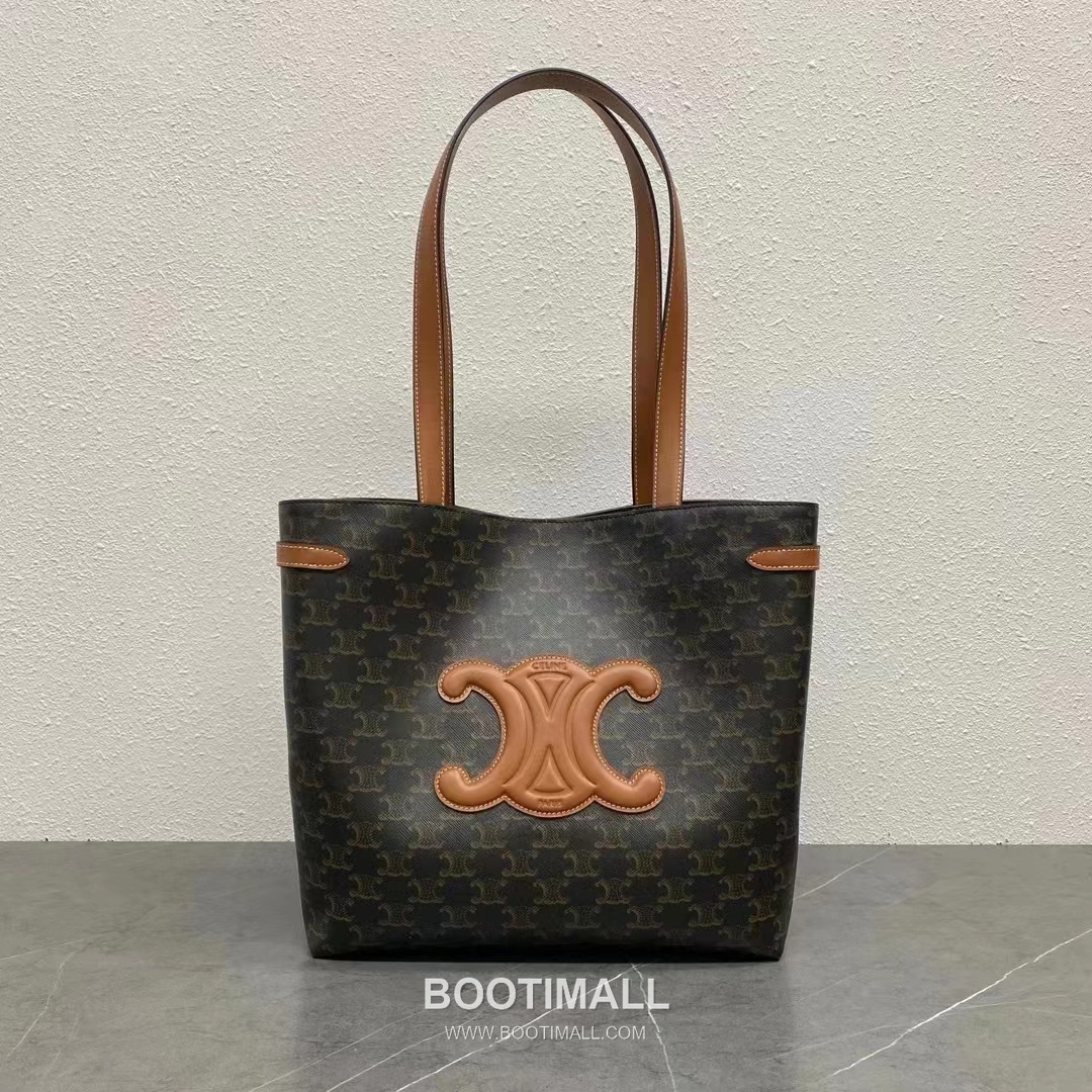 Celine Cabas Anais Triomphe Canvas Leather Tote Bag 116853 셀린느 카바스 아나이스 트리옴프 캔버스 레더 토트백 54cm 9