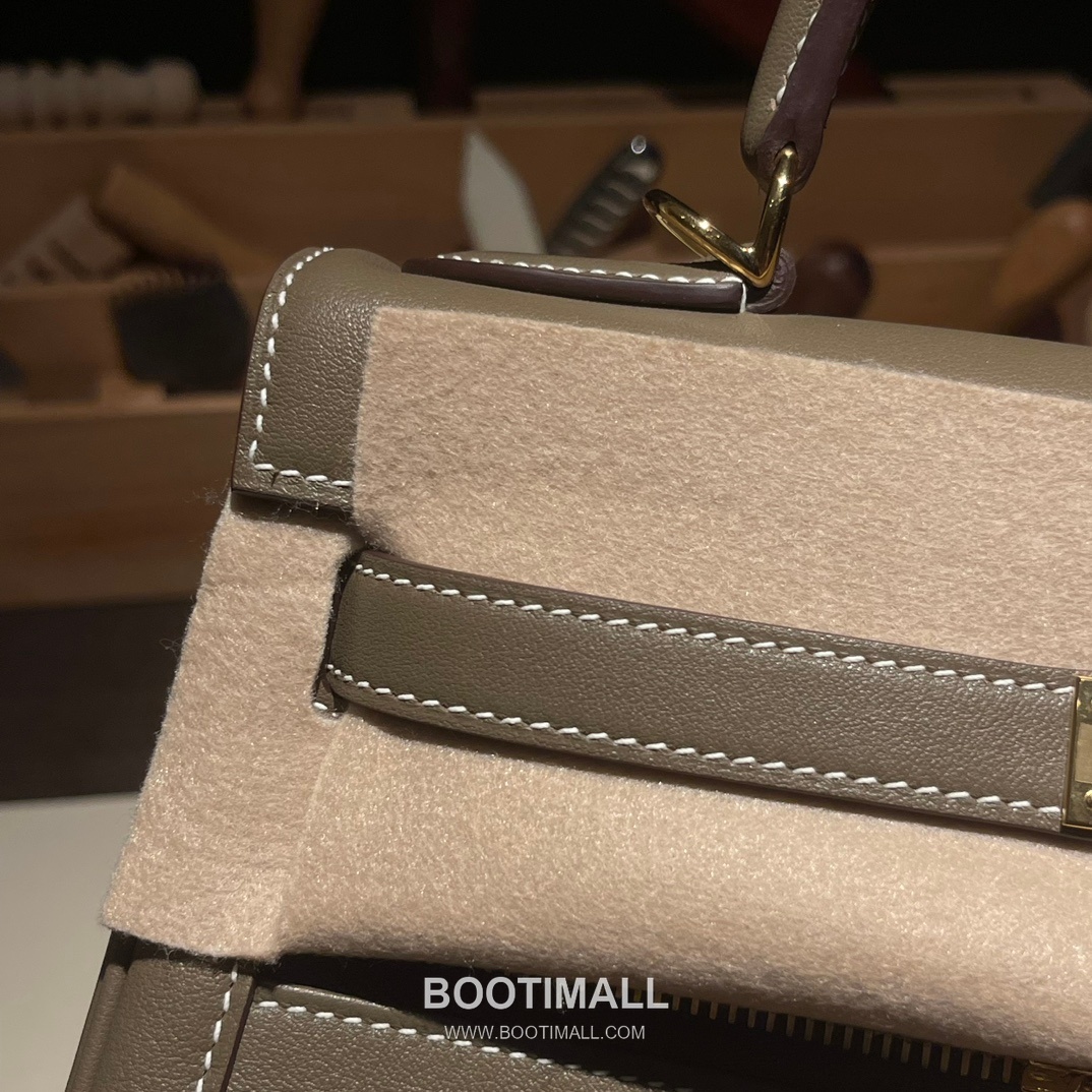 Hermès Kelly Lakis Swift Leather Double Zip Bag 28 에르메스 켈리 라키스 스위프트 레더 더블 지퍼 숄더백 28cm 5