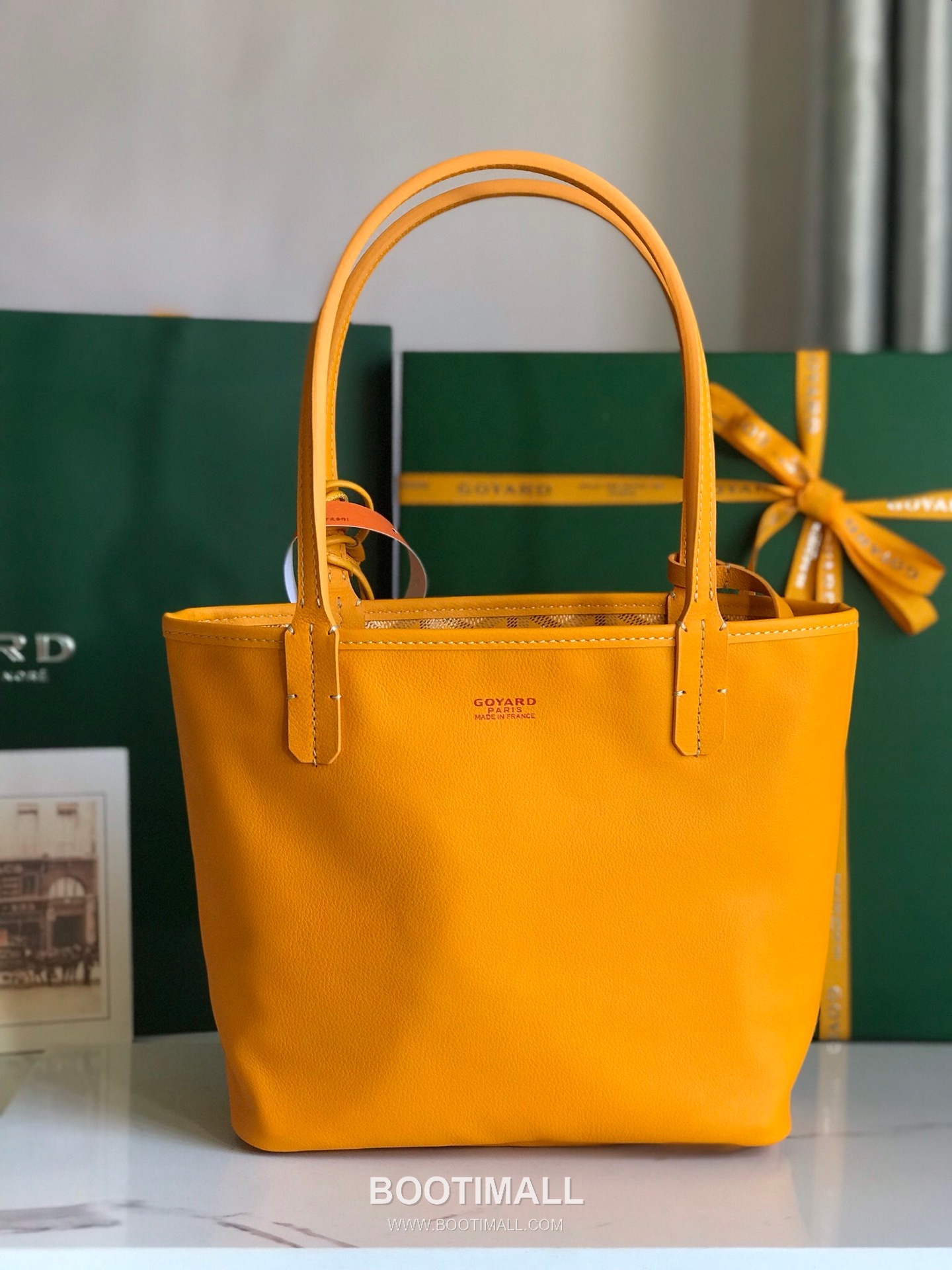 Goyard Saint Louis Mini Goyardine Canvas Leather Tote Bag 020660 고야드 생루이 미니 고야딘 캔버스 레더 토트백 28cm 8