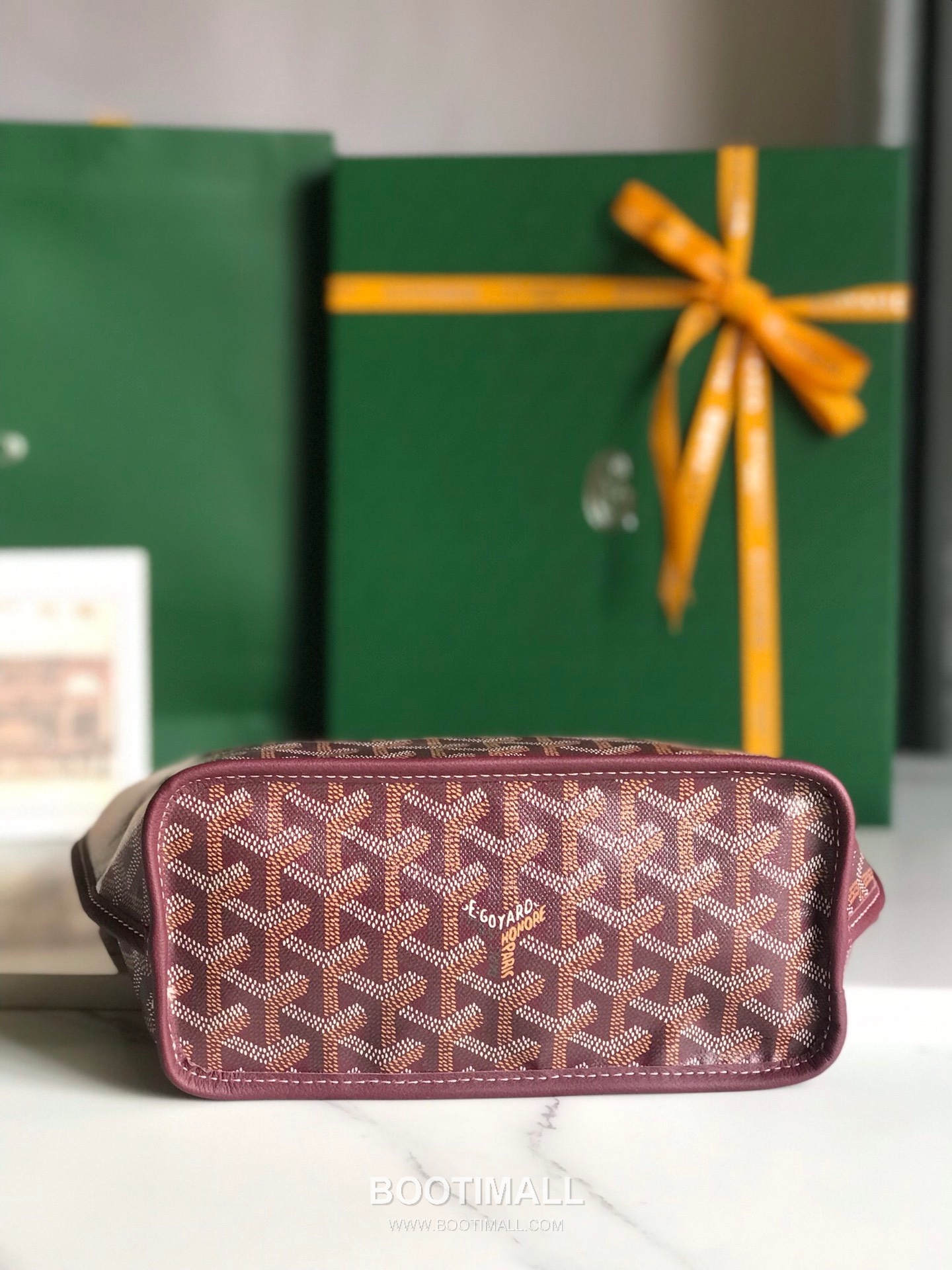 Goyard Saint Louis Mini Goyardine Canvas Leather Tote Bag 020660 고야드 생루이 미니 고야딘 캔버스 레더 토트백 28cm 3
