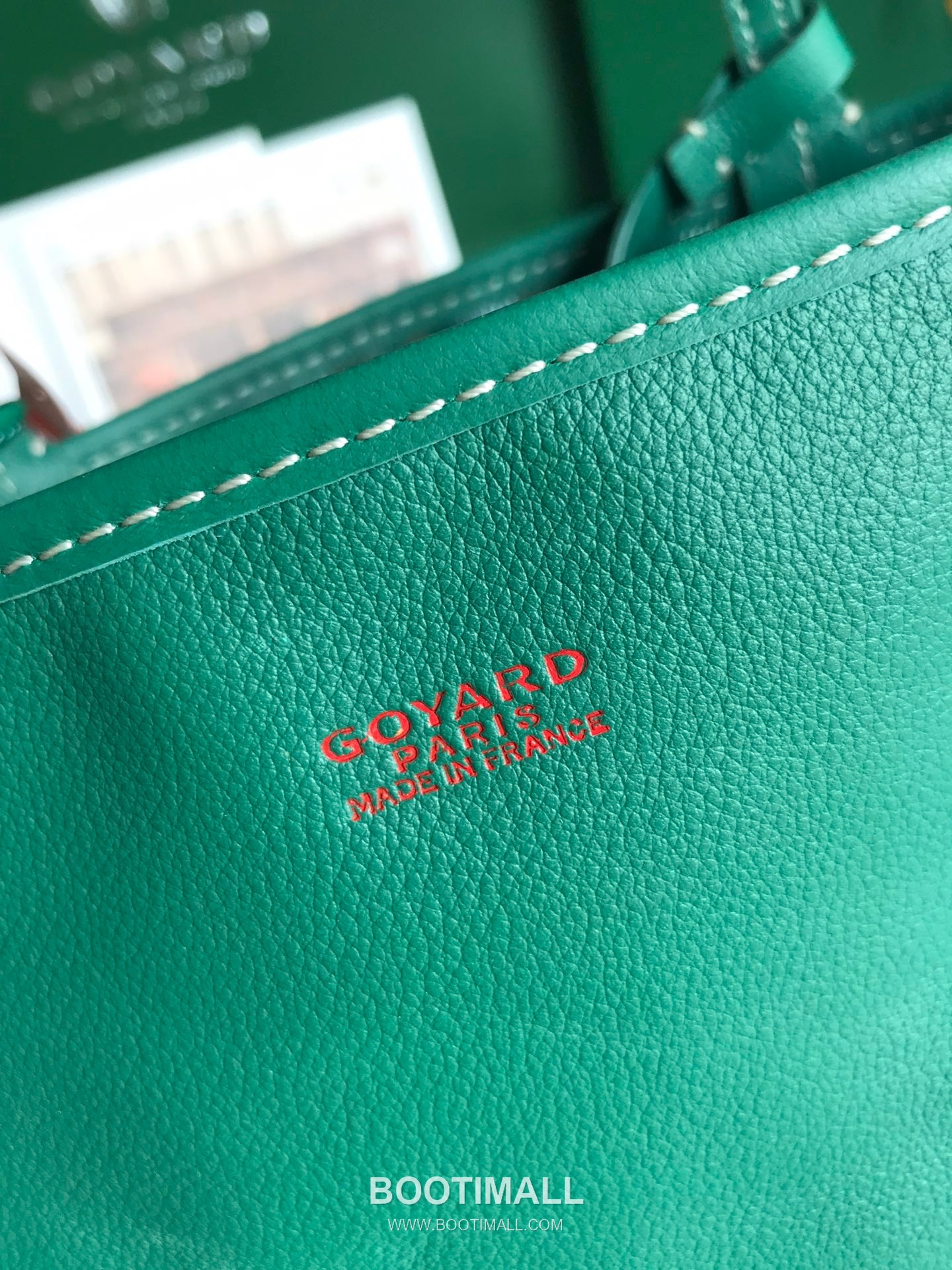 Goyard Saint Louis Mini Goyardine Canvas Leather Tote Bag 020660 고야드 생루이 미니 고야딘 캔버스 레더 토트백 28cm 5