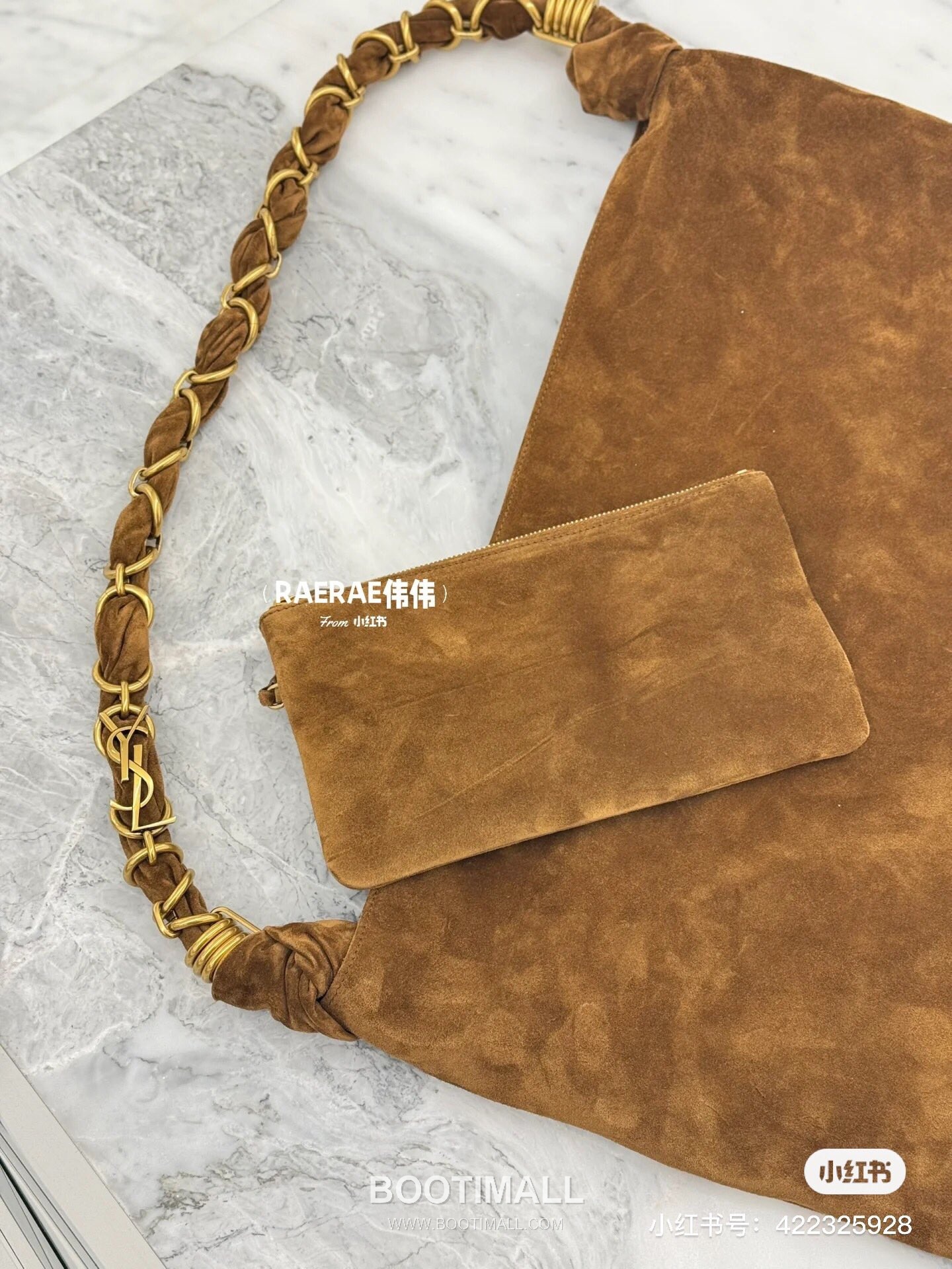 Saint Laurent Amalia Suede Leather Tote Bag 834750 생로랑 아말리아 스웨이드 레더 토트백 47cm 6
