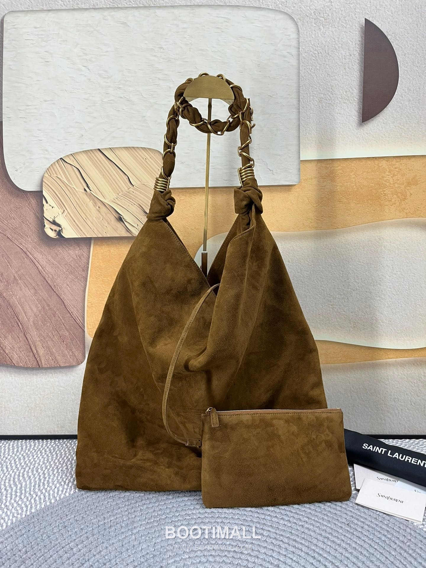 Saint Laurent Amalia Suede Leather Tote Bag 834750 생로랑 아말리아 스웨이드 레더 토트백 47cm 9