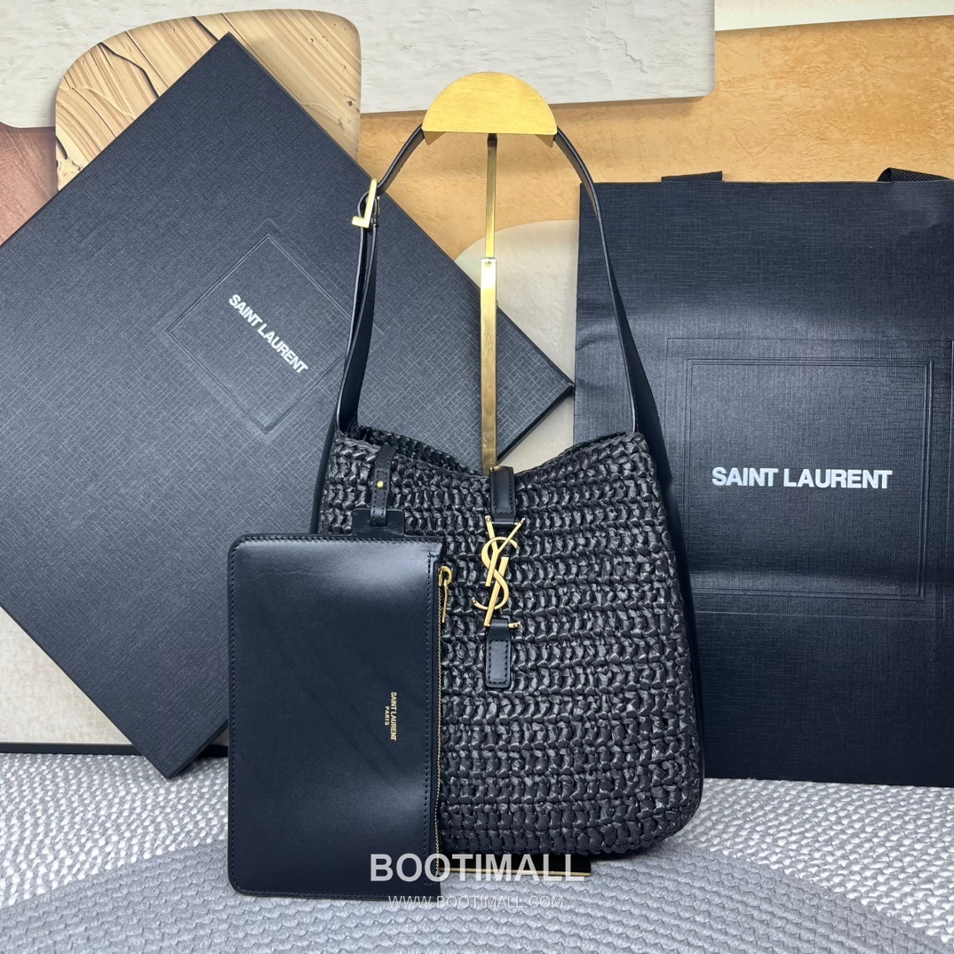 Saint Laurent Raffia Hobo Bucket Bag 823812 생로랑 라피아 호보 버킷 숄더백 23cm 1