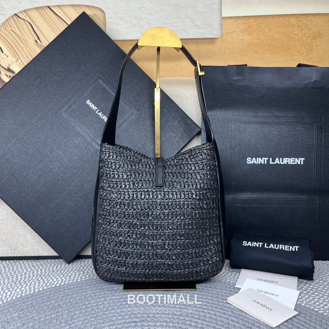 Saint Laurent Raffia Hobo Bucket Bag 823812 생로랑 라피아 호보 버킷 숄더백 23cm 3