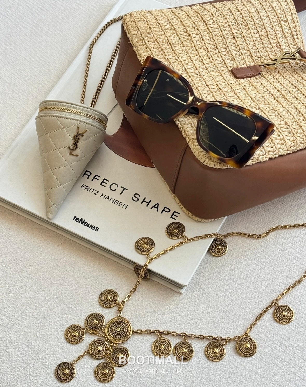 Saint Laurent Raffia Hobo Bucket Bag 823812 생로랑 라피아 호보 버킷 숄더백 23cm 7