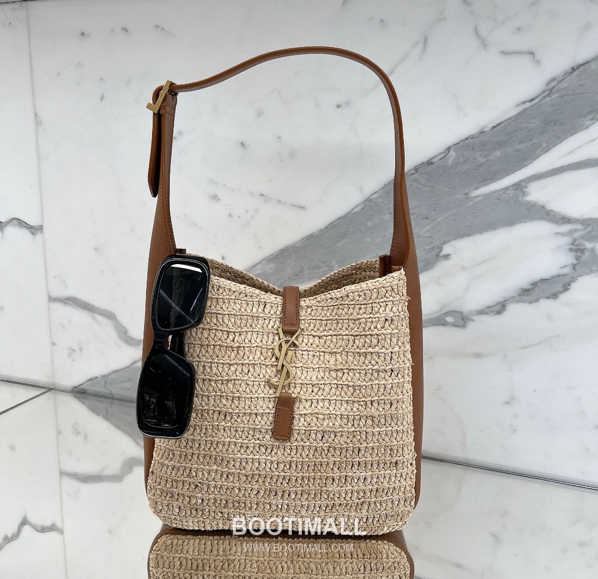 Saint Laurent Raffia Hobo Bucket Bag 823812 생로랑 라피아 호보 버킷 숄더백 23cm 13