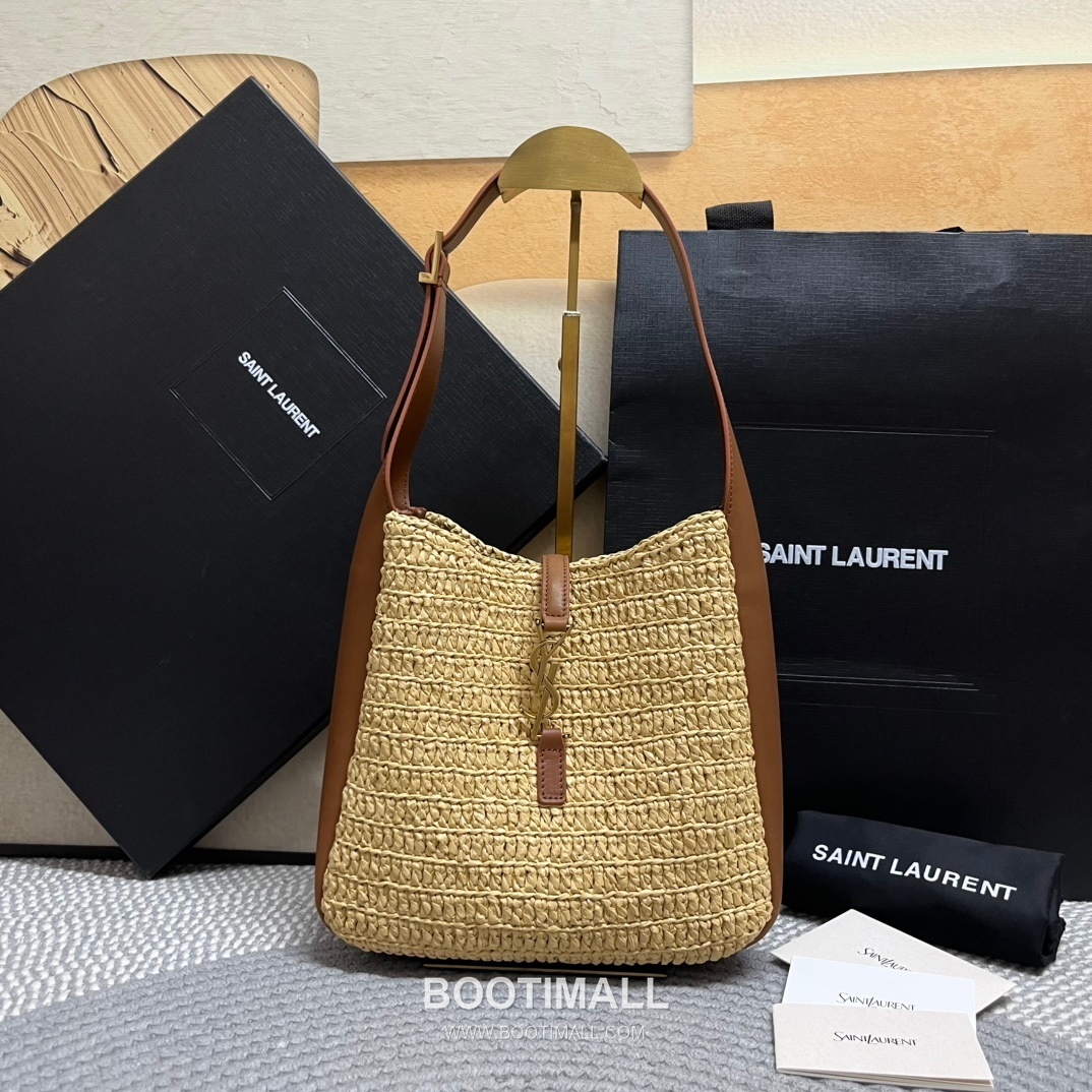 Saint Laurent Raffia Hobo Bucket Bag 823812 생로랑 라피아 호보 버킷 숄더백 23cm 16