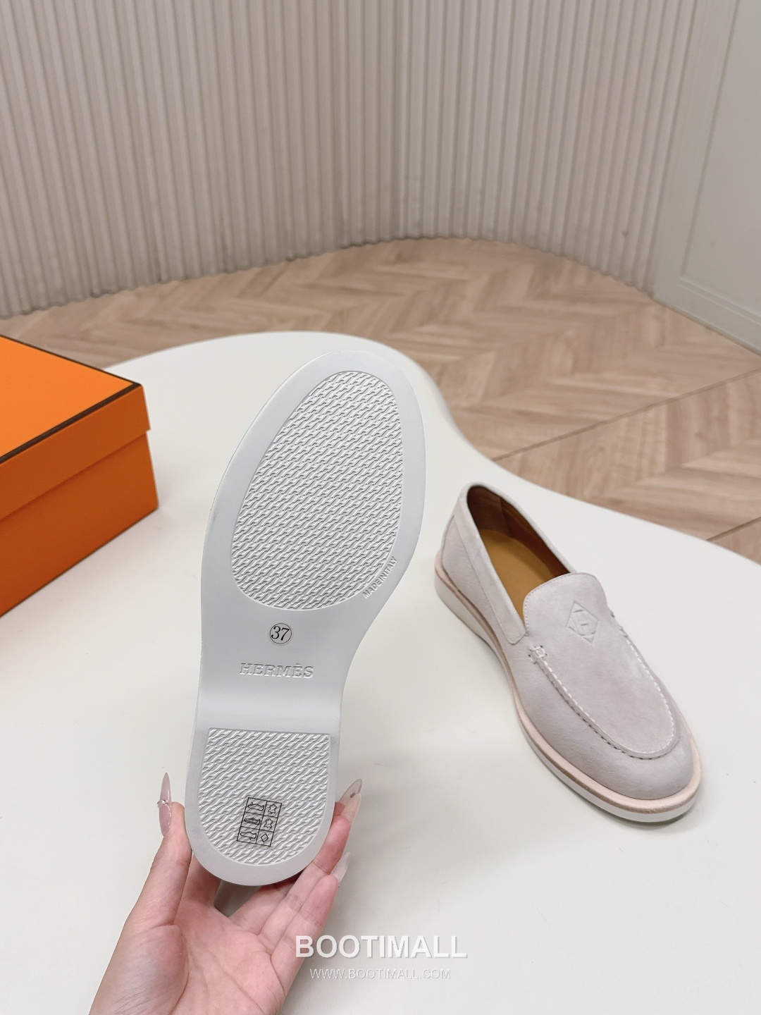 Hermès Paris Suede Leather Loafer Shoes 에르메스 파리 스웨이드 레더 로퍼 슈즈 9