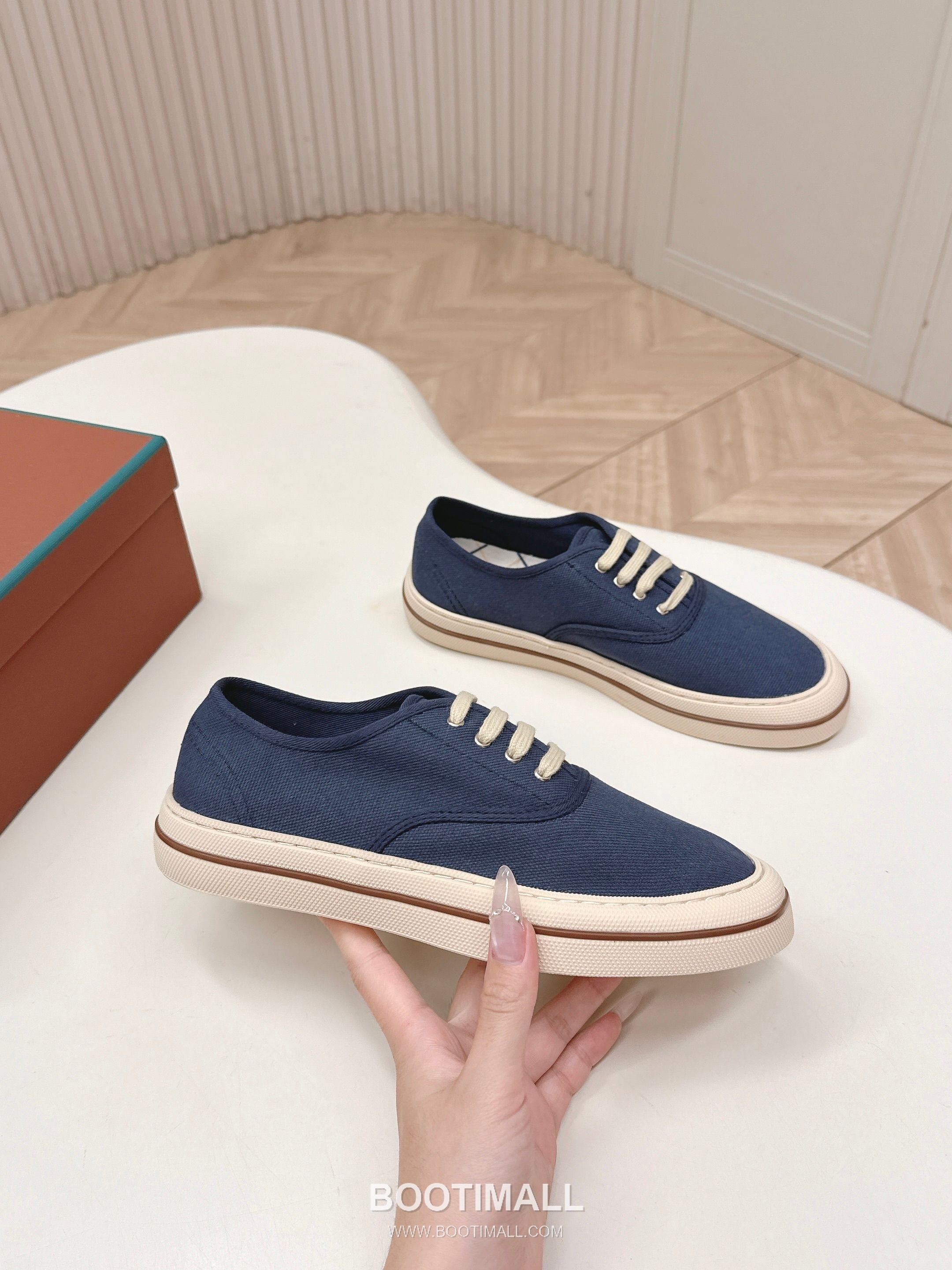 Loro Piana Canvas Low Top Sneakers 로로피아나 캔버스 로우탑 스니커즈 8