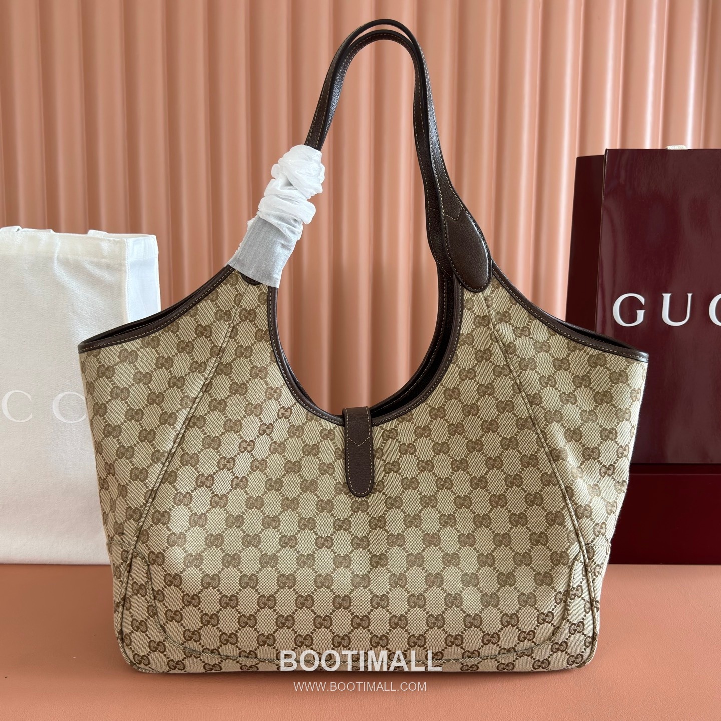 Gucci GG Canvas Push-Lock Tote Bag 870693 구찌 GG 캔버스 푸시락 토트백 40cm 2