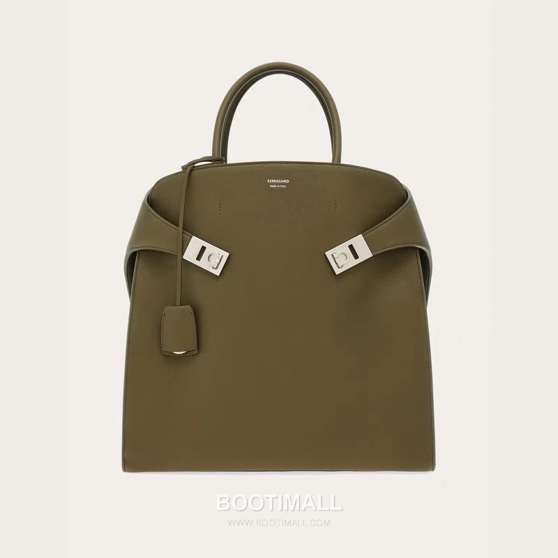 Ferragamo Hug Hammered Calfskin Tote Bag AU-24/1666 페라가모 허그 해머드 카프스킨 토트백 38cm 10