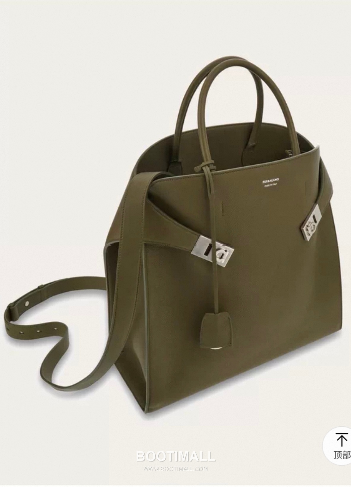 Ferragamo Hug Hammered Calfskin Tote Bag AU-24/1666 페라가모 허그 해머드 카프스킨 토트백 38cm 12