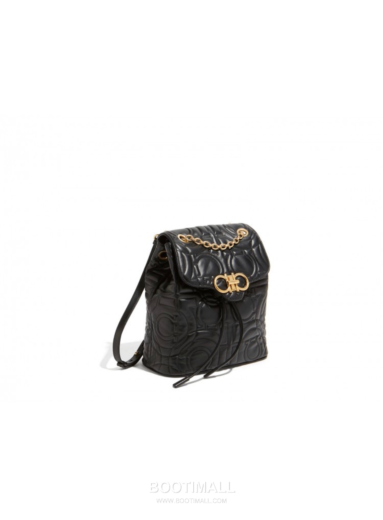 Salvatore Ferragamo Gancini Quilted Calfskin Flap Drawstring Backpack with Logo Detail 살바토레페라가모 간치니 퀼팅 카프스킨 플랩 드로스트링 백팩 21H158 25.5cm 2