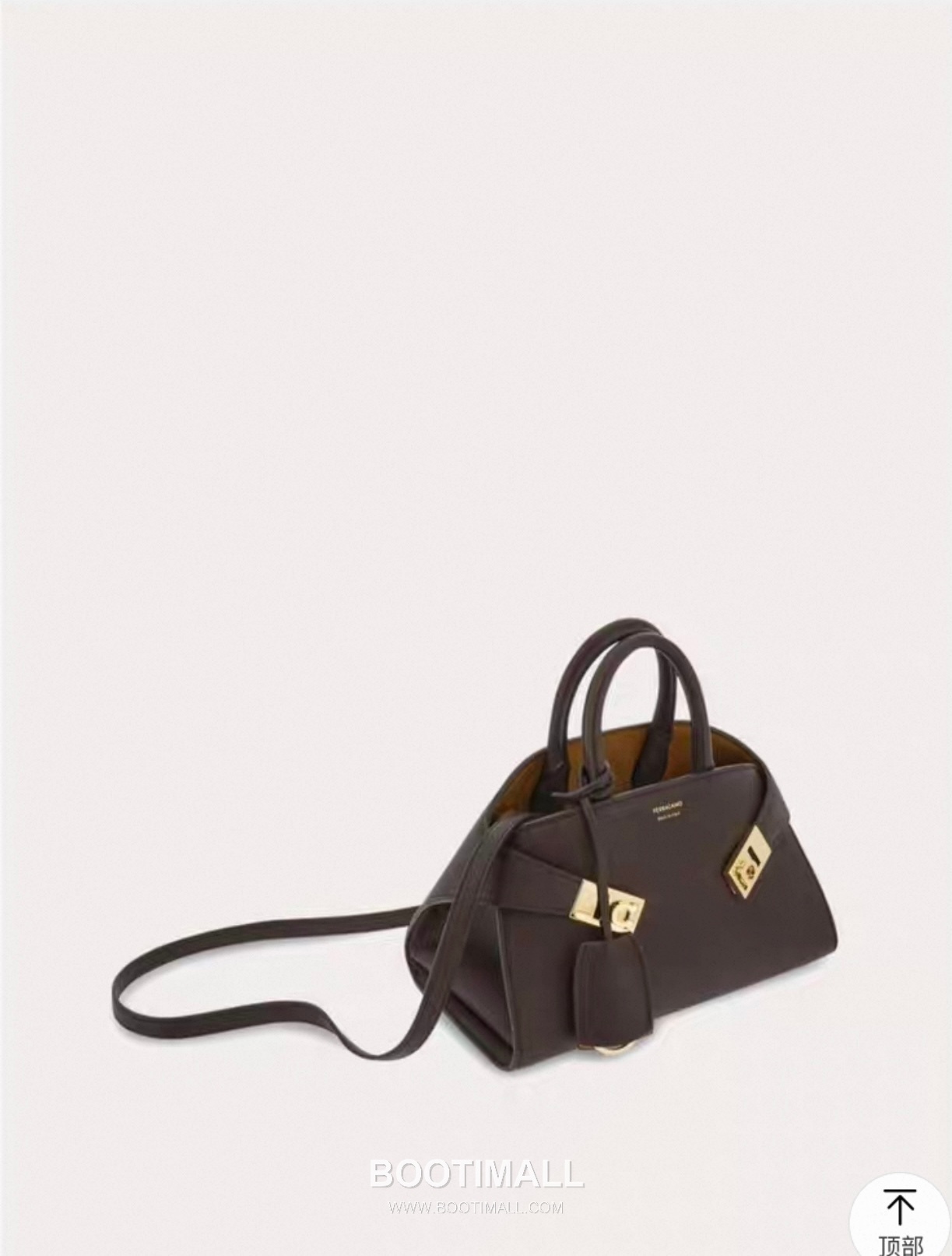 Salvatore Ferragamo Hug Nappa Calfskin Top Handle Shoulder Bag with Embrace Lock 살바토레페라가모 허그 나파 카프스킨 탑핸들 숄더백 205608 31.5cm 6