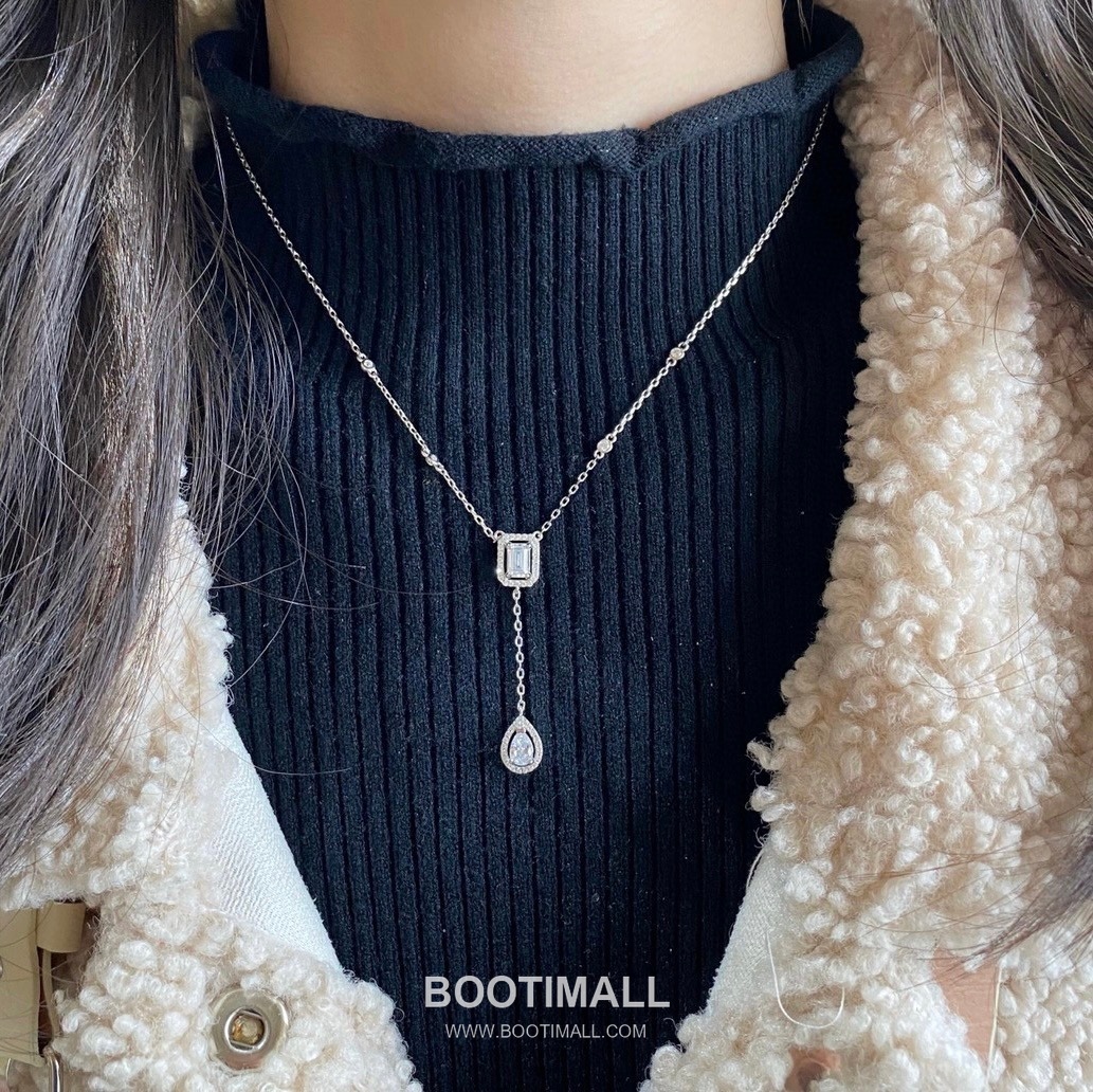 Messika Move Drop Square Diamond Necklace 메시카 무브 드롭 스퀘어 다이아 네크리스 7