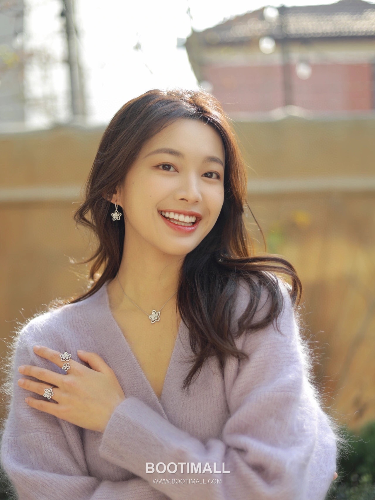 Graff Wild Flower Double Bloom Sterling Silver 925 Gold Plated Crystal Pendant Chain Necklace 그라프 와일드 플라워 더블 블룸 스털링 실버 925 골드도금 크리스탈 펜던트 체인 네클리스 45cm 5