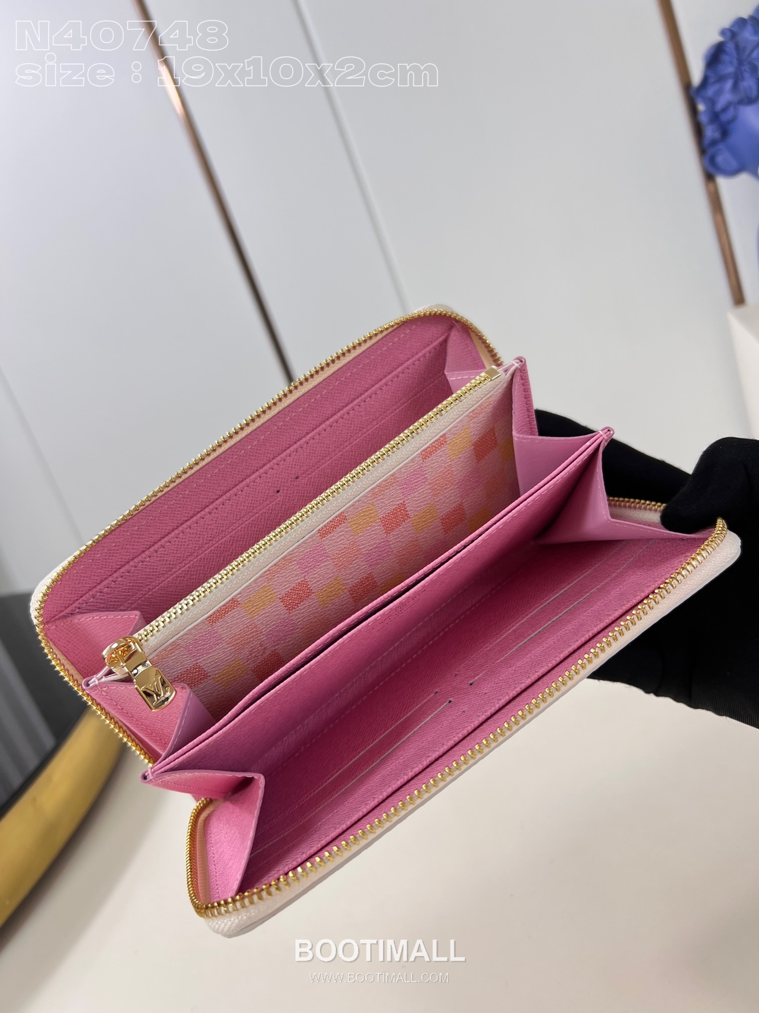 Louis Vuitton Zippy Wallet Damier Canvas Zip Around Long Wallet with Card Slots 루이비통 지피 월렛 다미에 캔버스 집 어라운드 장지갑 카드슬롯 N40748 19.5cm 7