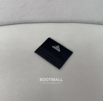 Prada Oil Wax Leather Card Holder Wallet with Triangle Logo Detail 프라다 오일왁스 레더 트라이앵글 로고 카드홀더 지갑 P398766022 10cm 1