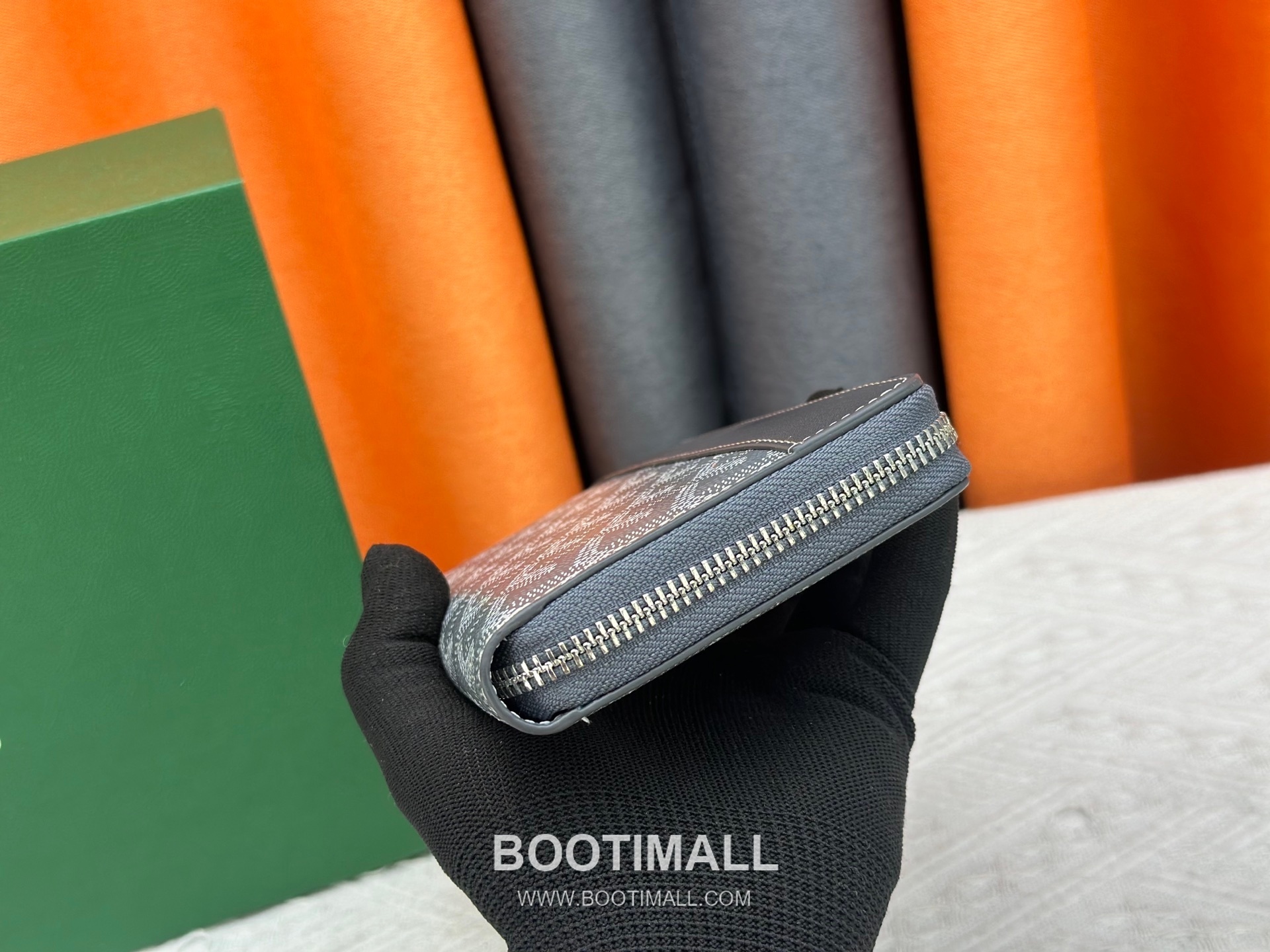Goyard Canvas Calfskin Leather Long Wallet with Zip Pocket Detail 고야드 캔버스 카프스킨 레더 지퍼 포켓 장지갑 3368 M60017 20cm 4