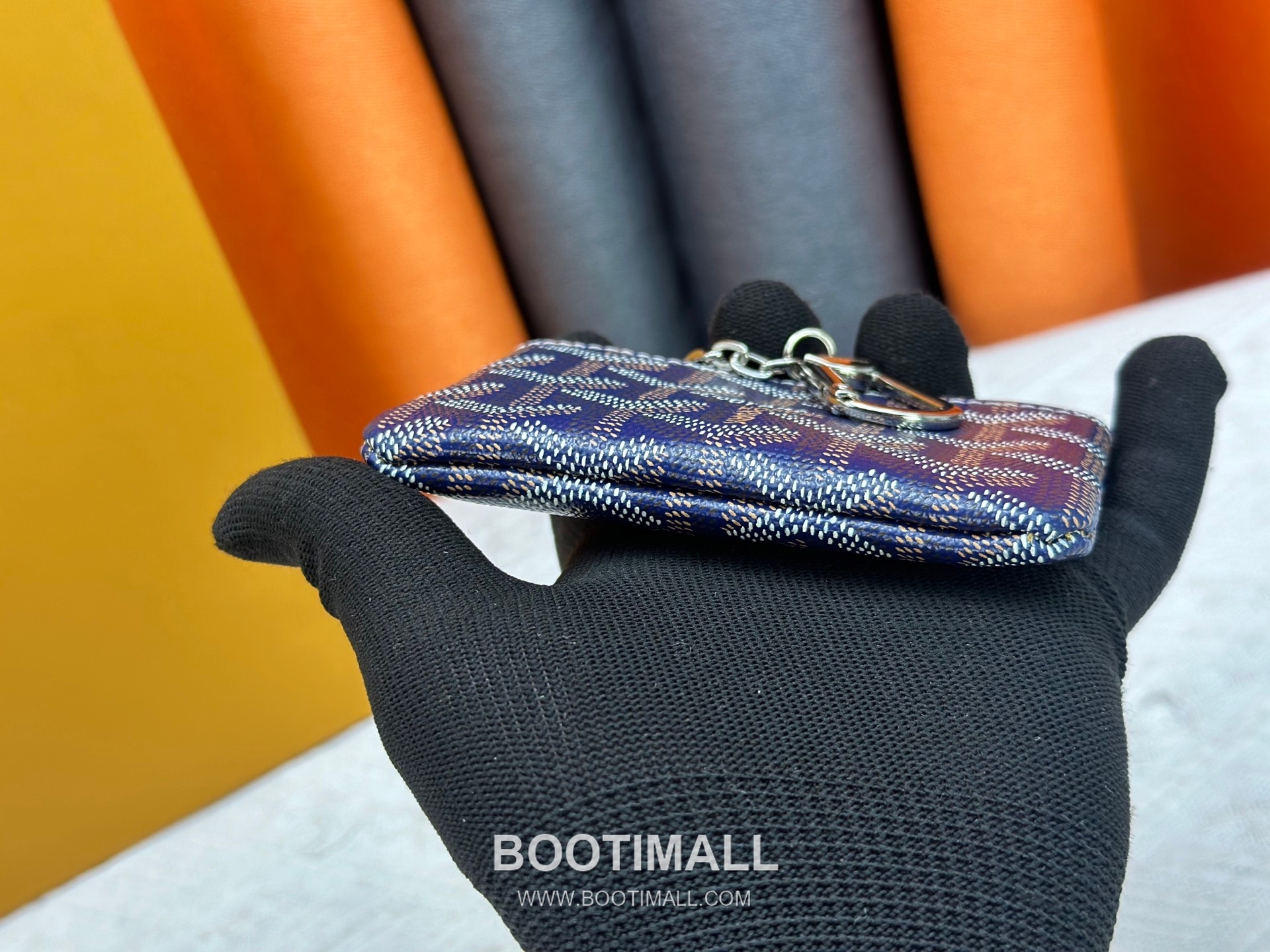 Louis Vuitton Damier Canvas Key Pouch Wallet with Zip Closure Key Ring Detail 루이비통 다미에 캔버스 키 파우치 지갑 G510 12cm 5