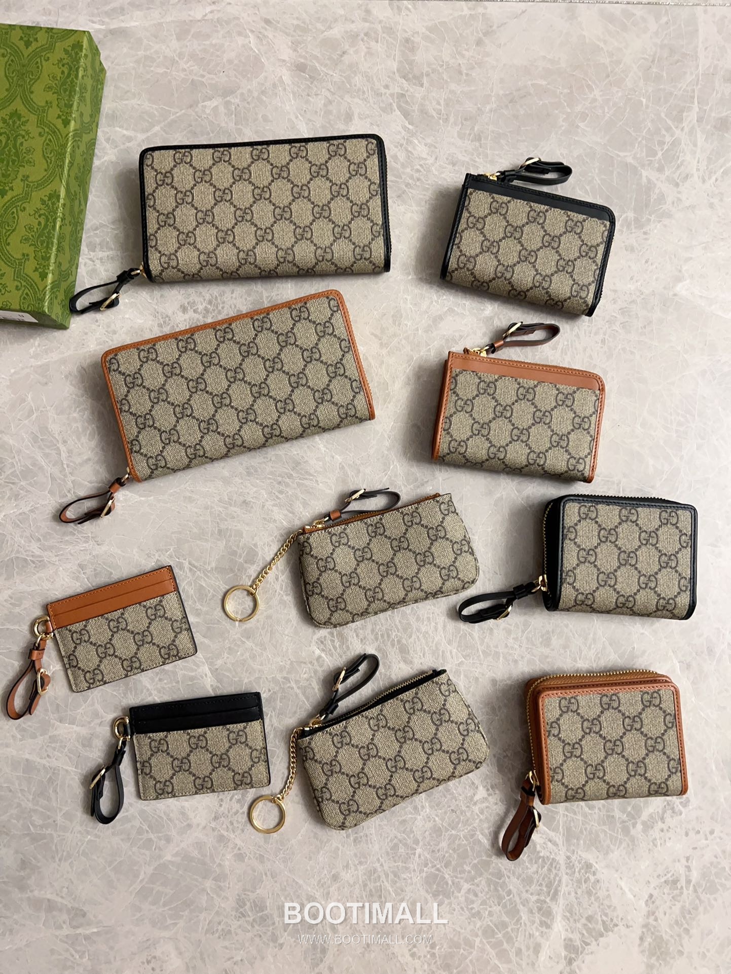 Gucci GG Supreme PVC Wallet with Leather Trim and Snap Closure Detail 구찌 GG 수프림 PVC 레더 트림 스냅 클로저 지갑 819131 11cm 8