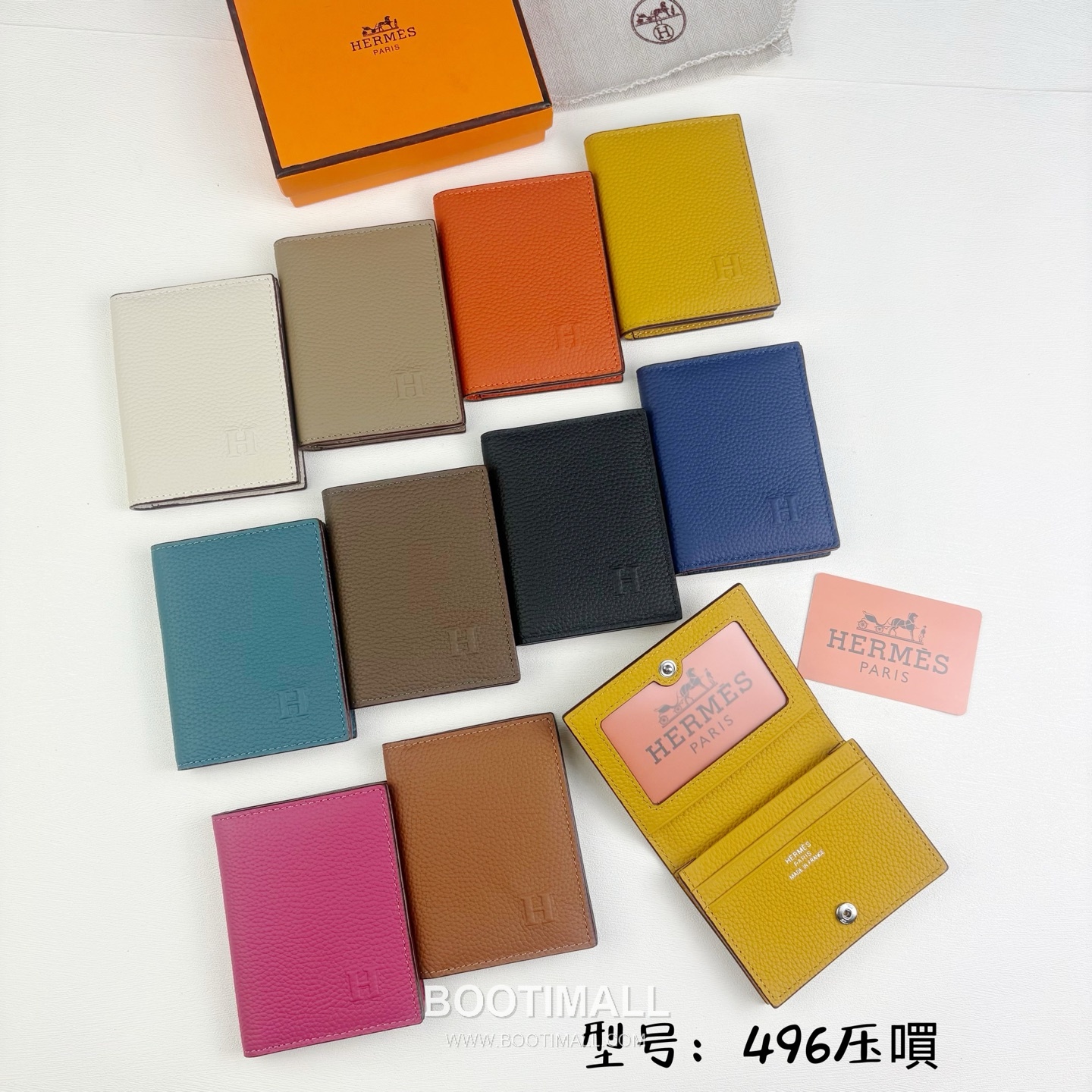 Hermès Togo Calfskin Card Holder with H Embossed Snap Closure Detail 에르메스 토고 카프스킨 H 엠보스 스냅 클로저 카드홀더 496 11cm 8