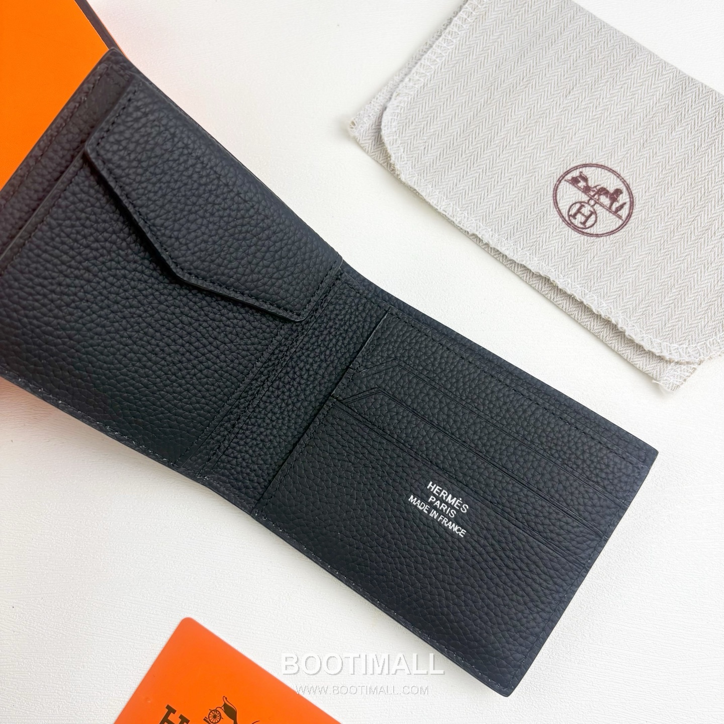 Hermès Silk’in Barenia Togo Calfskin Bi-Fold Wallet with Coin Pocket Detail 에르메스 실킨 바레니아 토고 카프스킨 코인포켓 디테일 반지갑 527 11.5cm 7