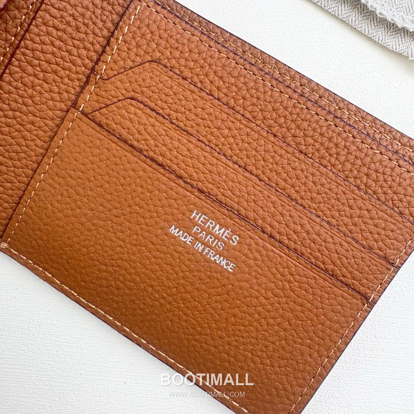 Hermès Silk’in Barenia Togo Calfskin Bi-Fold Wallet with Coin Pocket Detail 에르메스 실킨 바레니아 토고 카프스킨 코인포켓 디테일 반지갑 527 11.5cm 7