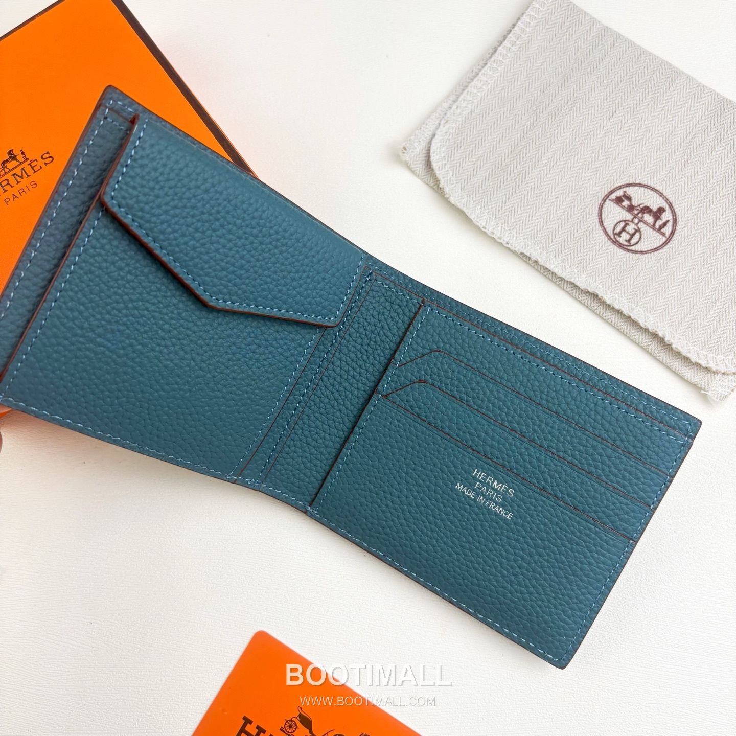 Hermès Silk’in Barenia Togo Calfskin Bi-Fold Wallet with Coin Pocket Detail 에르메스 실킨 바레니아 토고 카프스킨 코인포켓 디테일 반지갑 527 11.5cm 2