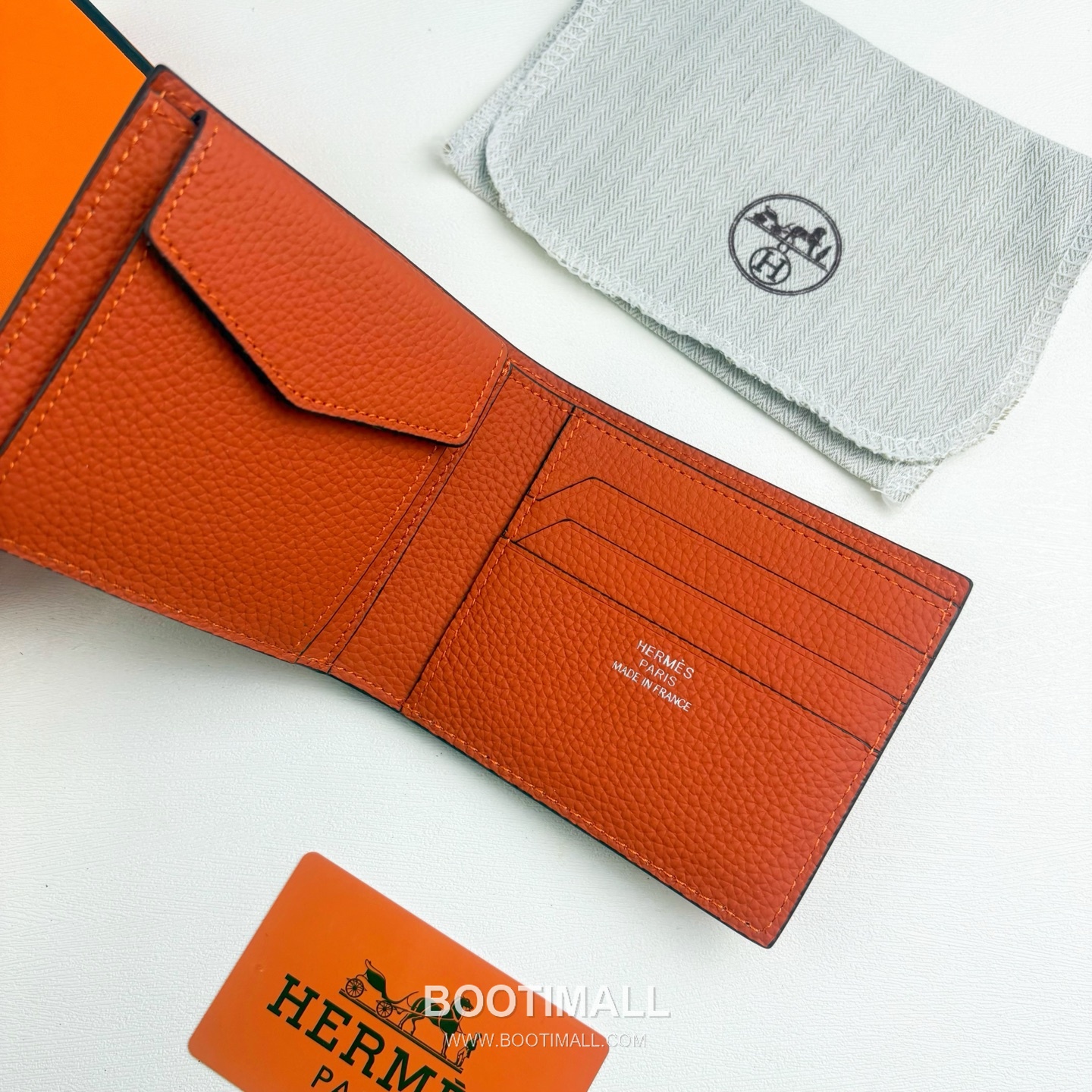 Hermès Silk’in Barenia Togo Calfskin Bi-Fold Wallet with Coin Pocket Detail 에르메스 실킨 바레니아 토고 카프스킨 코인포켓 디테일 반지갑 527 11.5cm 2