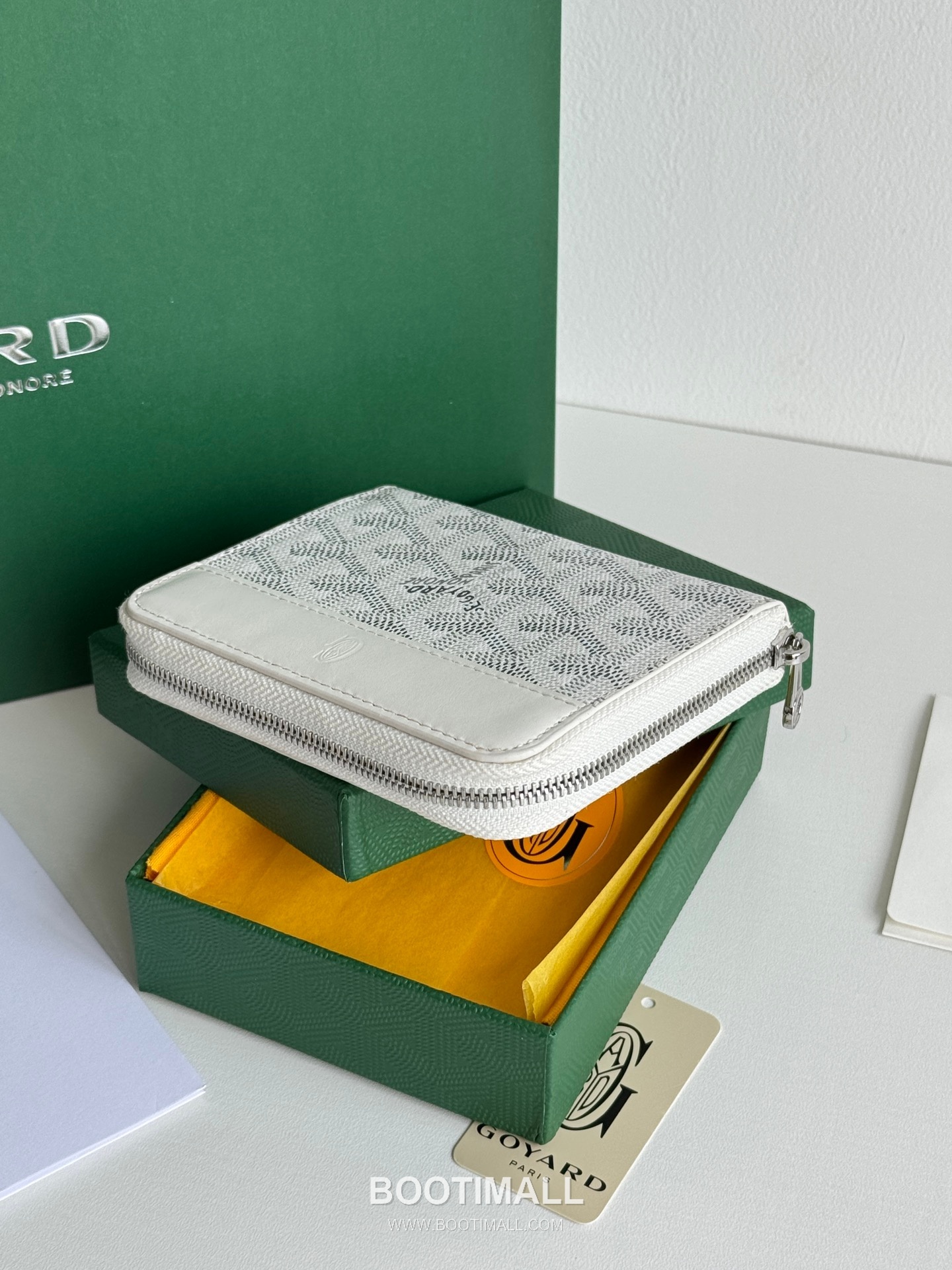 Goyard Matignon Mini Goyardine Canvas Zip Coin Wallet with Card Slots 고야드 마티뇽 미니 고야르딘 캔버스 집 코인 지갑 카드슬롯 3305 11.5cm 4